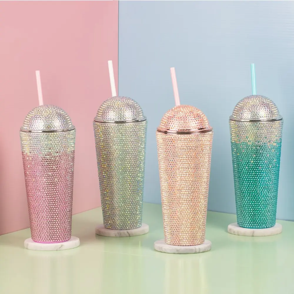 Glitter Bedazzle Cup Pink Ombre