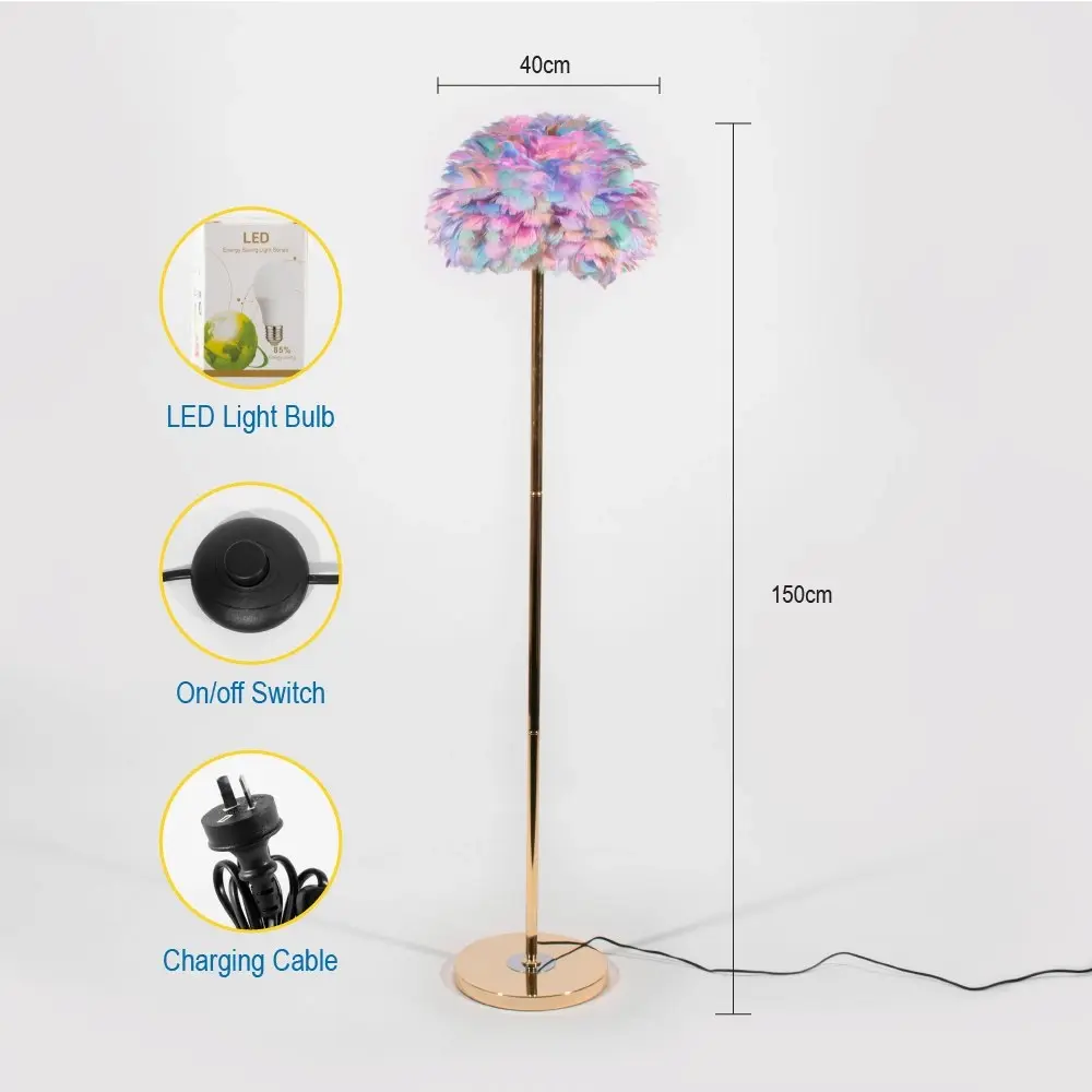 Unicorn Feather Floor Lamp