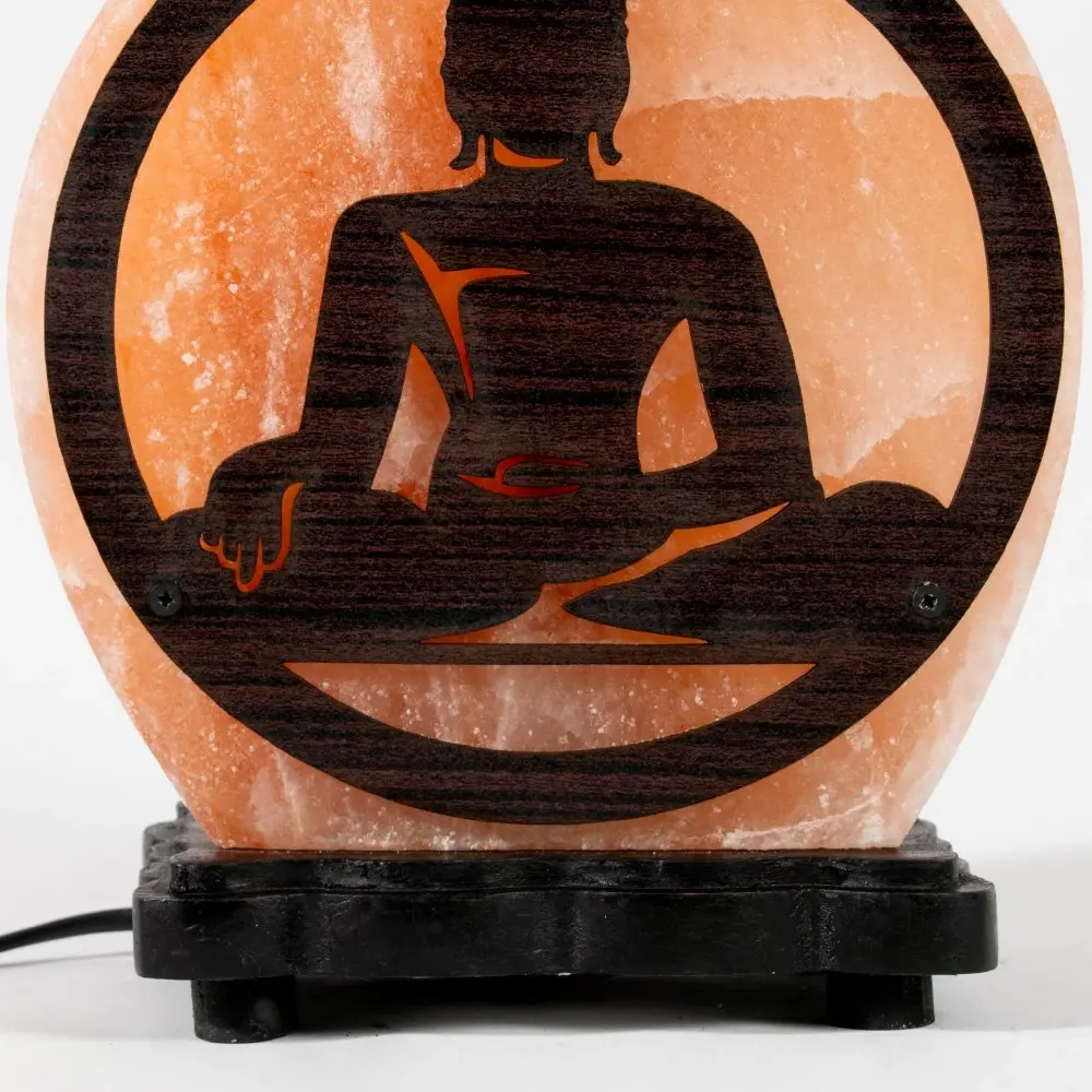 Simple Zen Large Salt Lamp Buddha