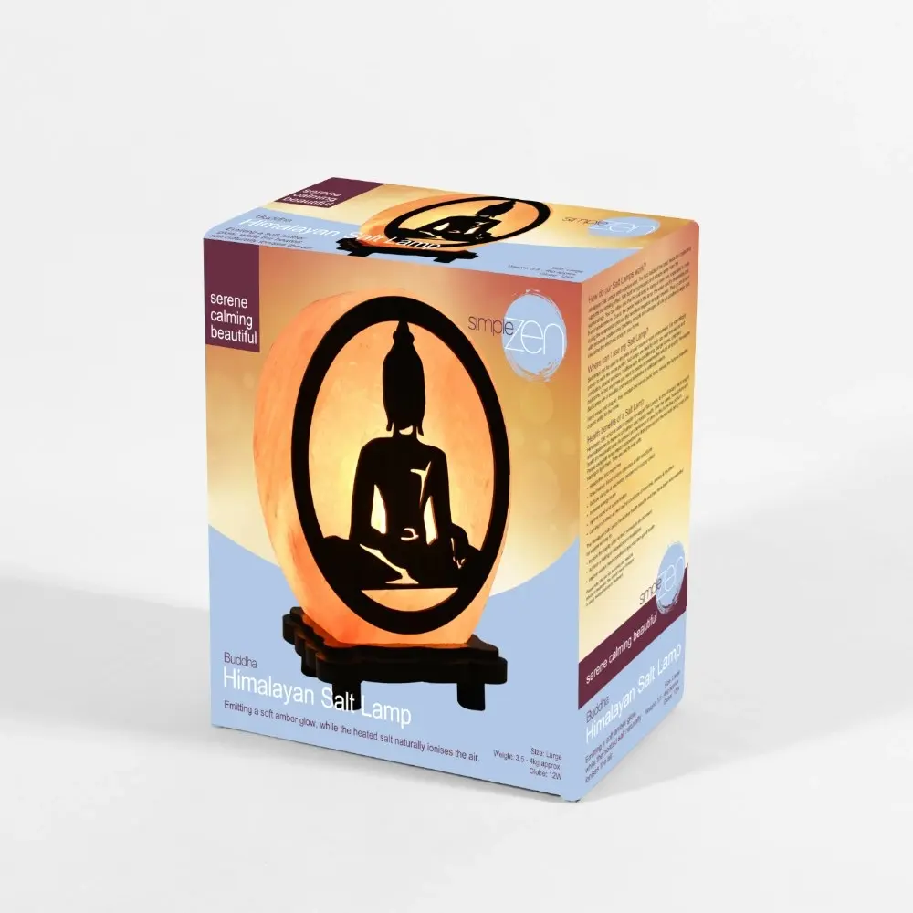 Simple Zen Large Salt Lamp Buddha