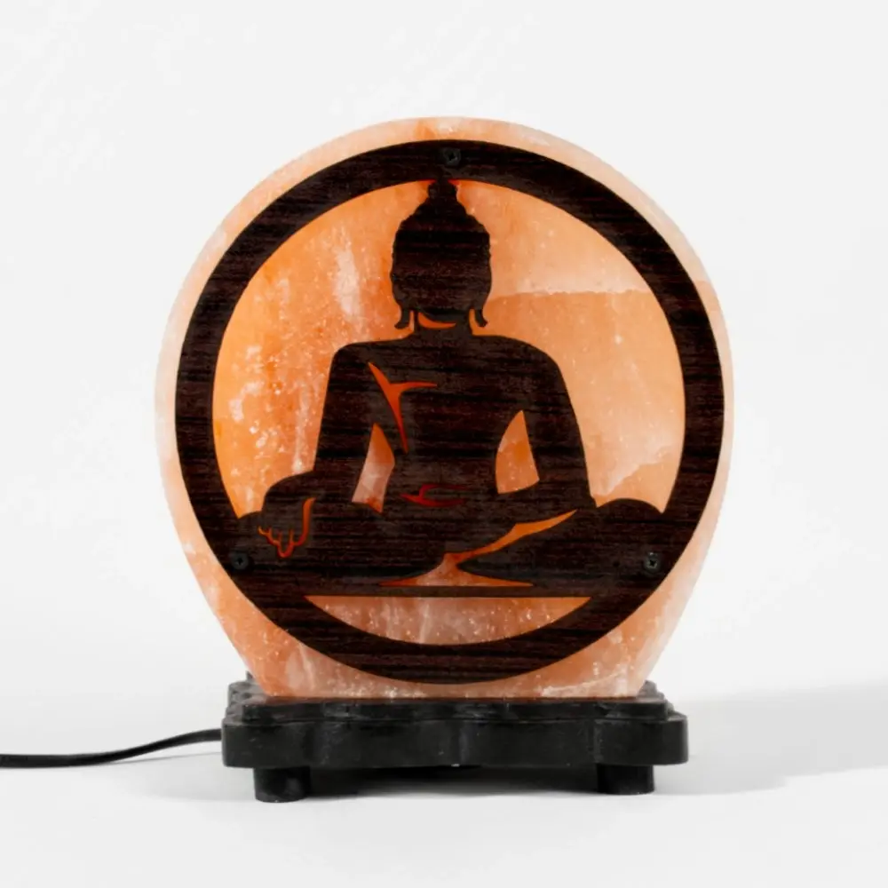 Simple Zen Large Salt Lamp Buddha