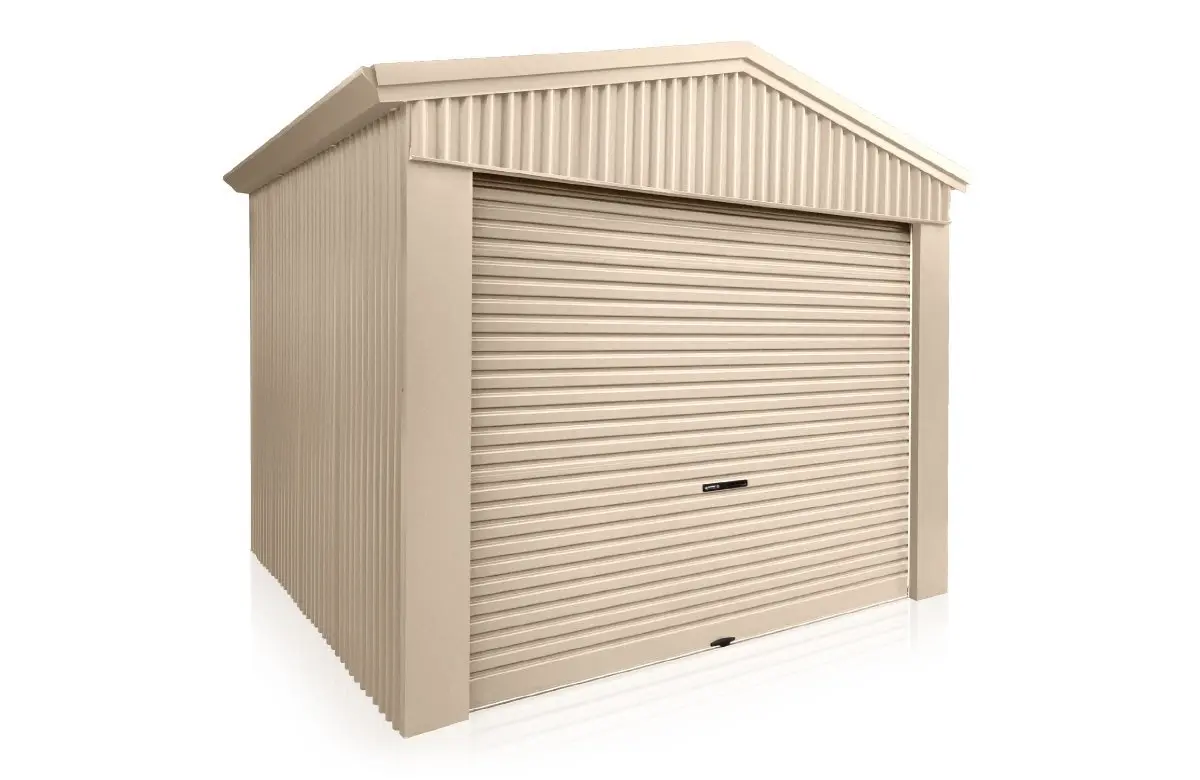 Stubbie Roller Door Shed Slate Grey