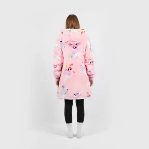 Glam Dog Pink Oversized Blanket Hoodie