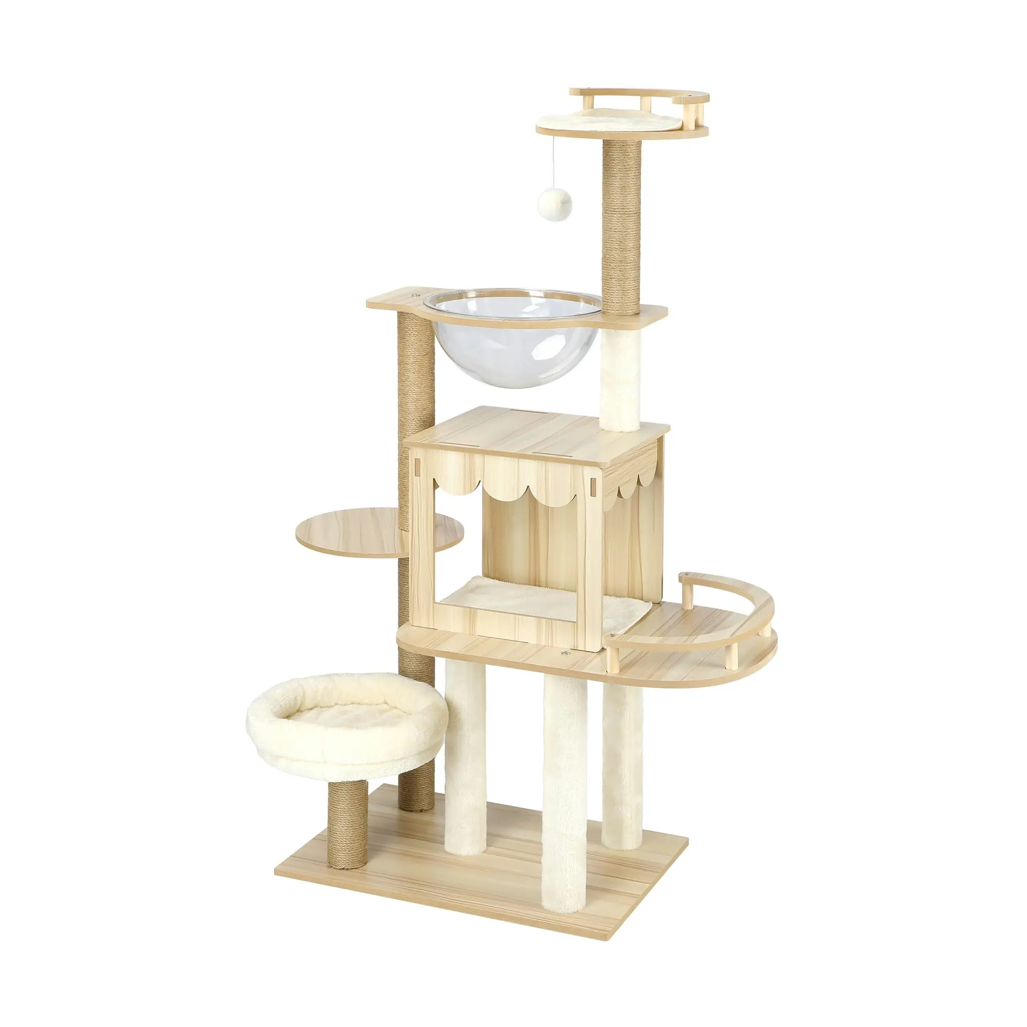 Alopet Cat Tree Scratching Post Tower Condo Scratchers Kitten Furniture 131cm