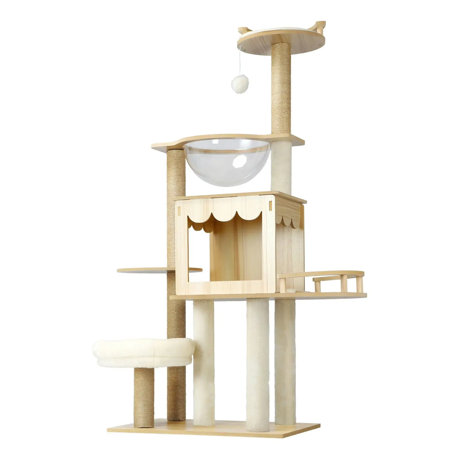 Alopet Cat Tree Scratching Post Tower Condo Scratchers Kitten Furniture 131cm