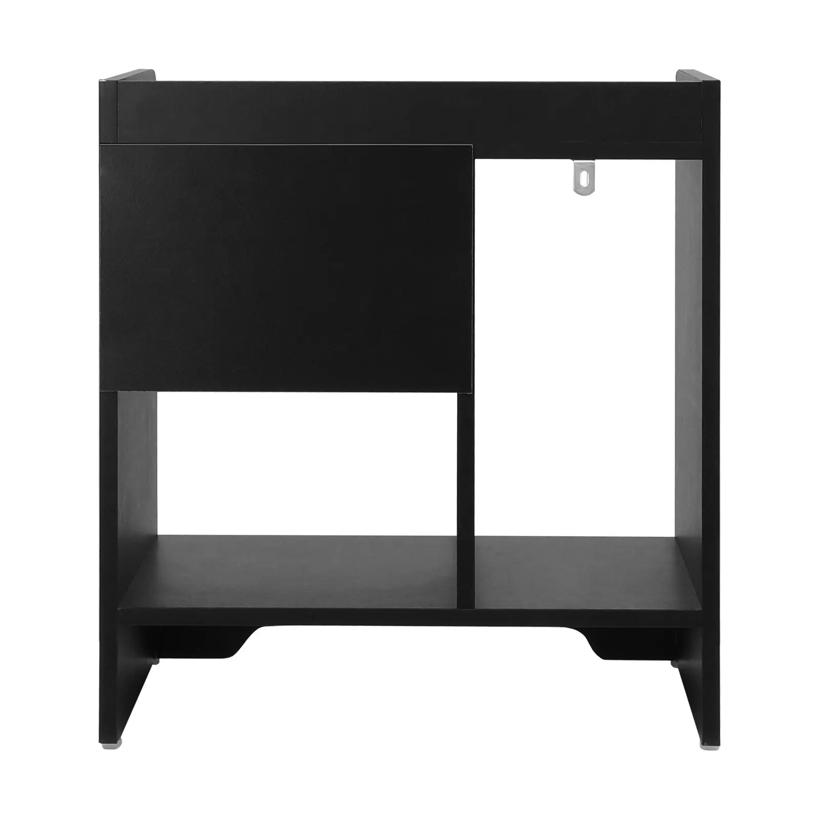 Oikiture Bedside Tables Side Table Nightstand Storage Drawer Shelf Bedroom Black