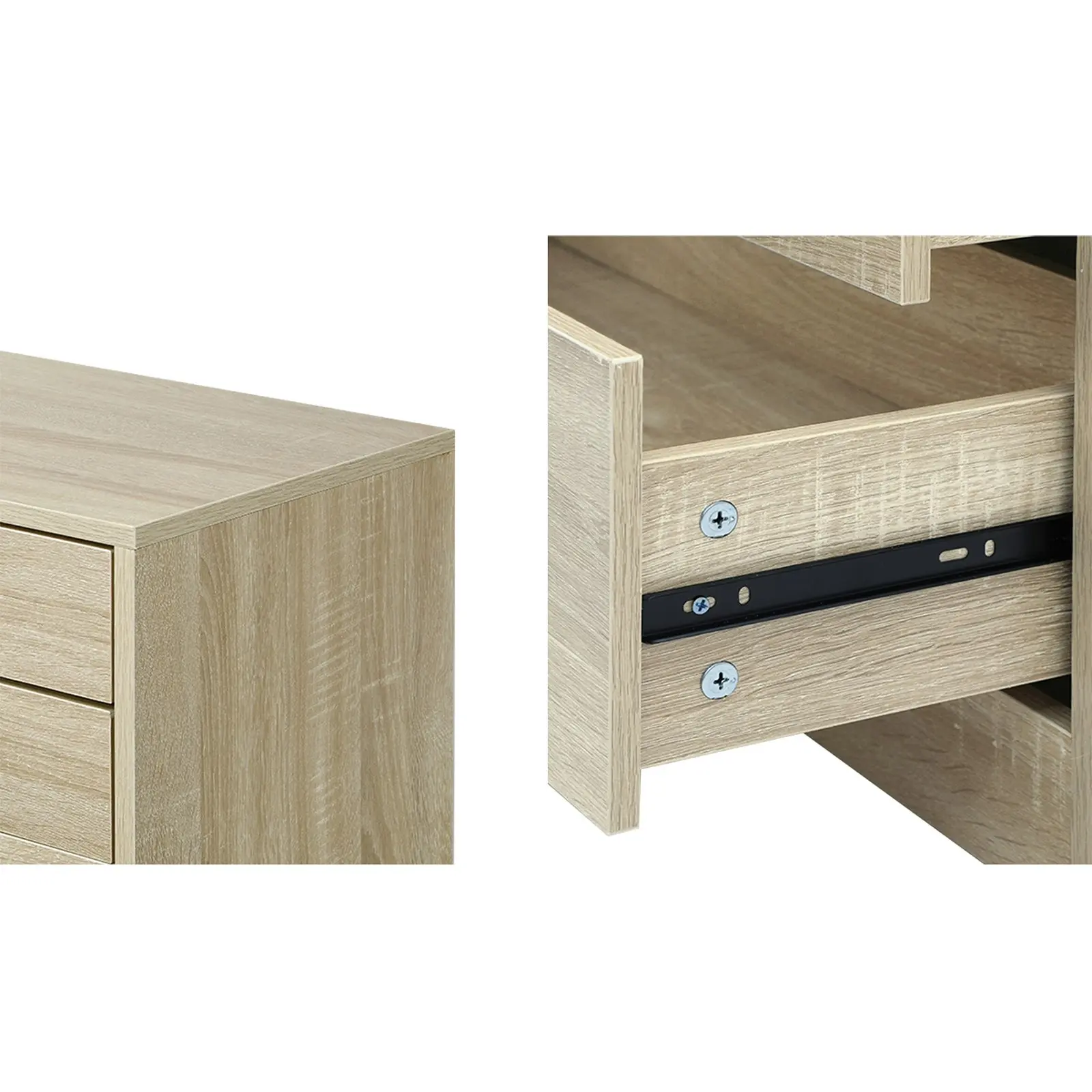 Oikiture 6 Chest of Drawers Tallboy Wooden Natural PMA