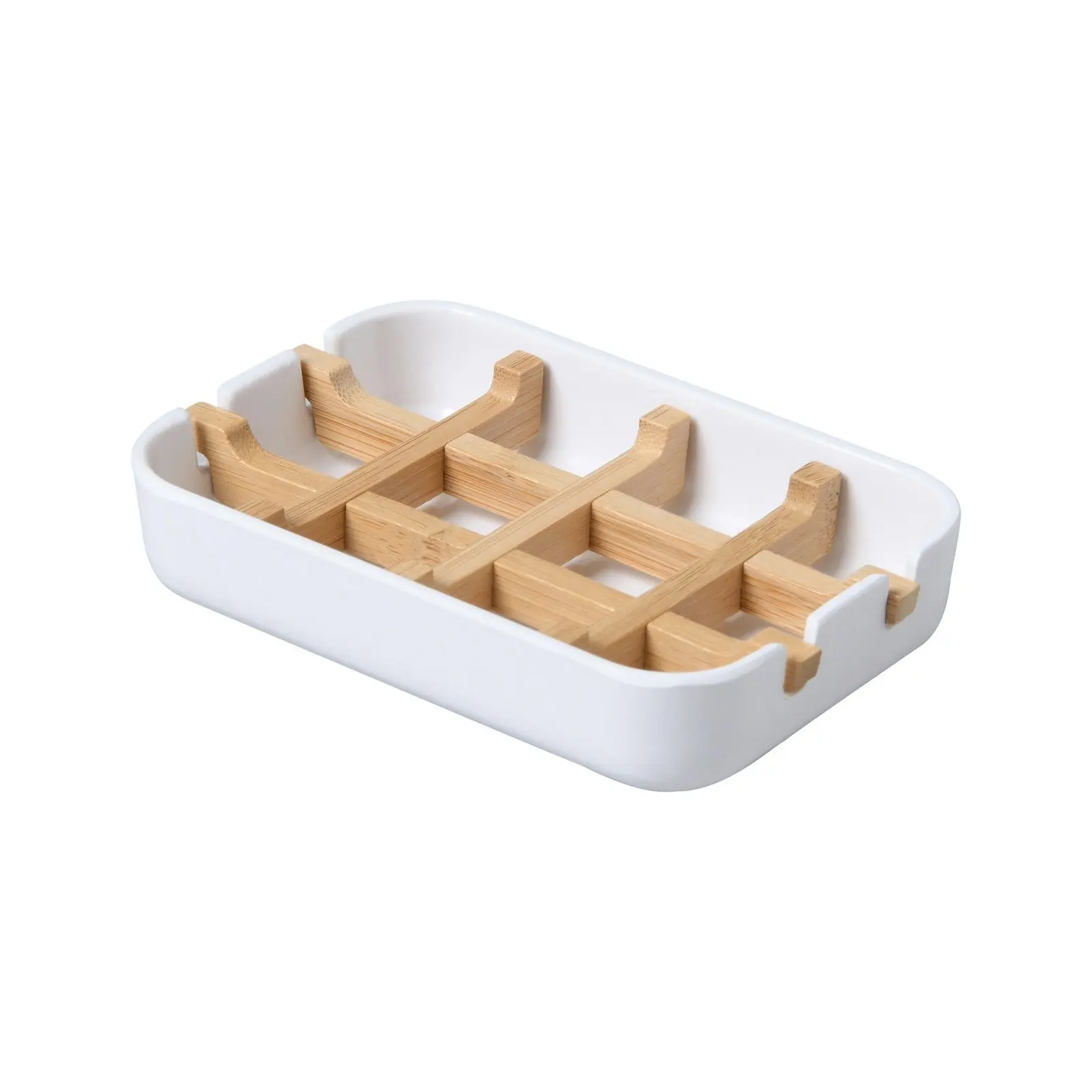 Takara Takae Bamboo Soap Dish White