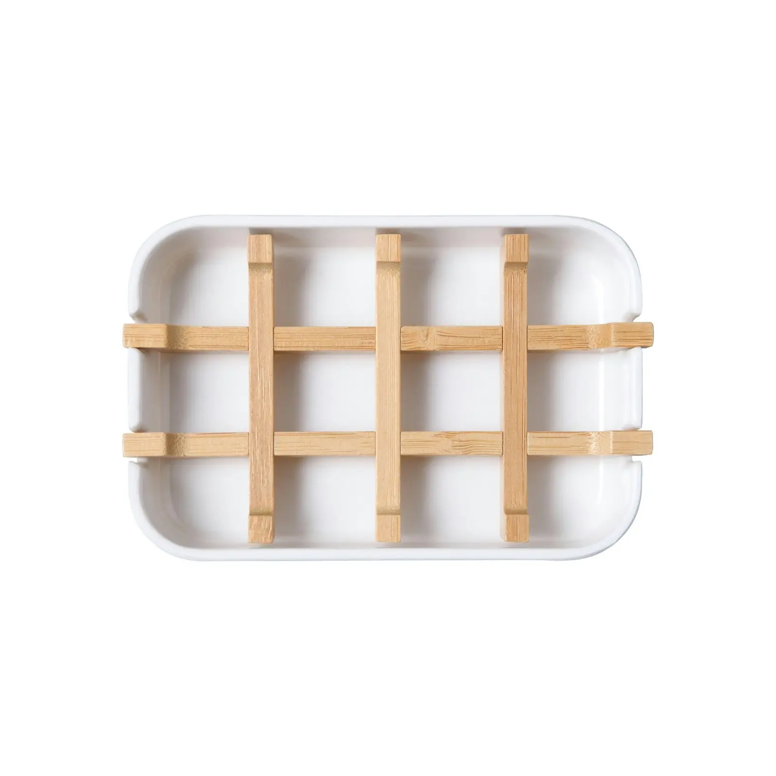 Takara Takae Bamboo Soap Dish White