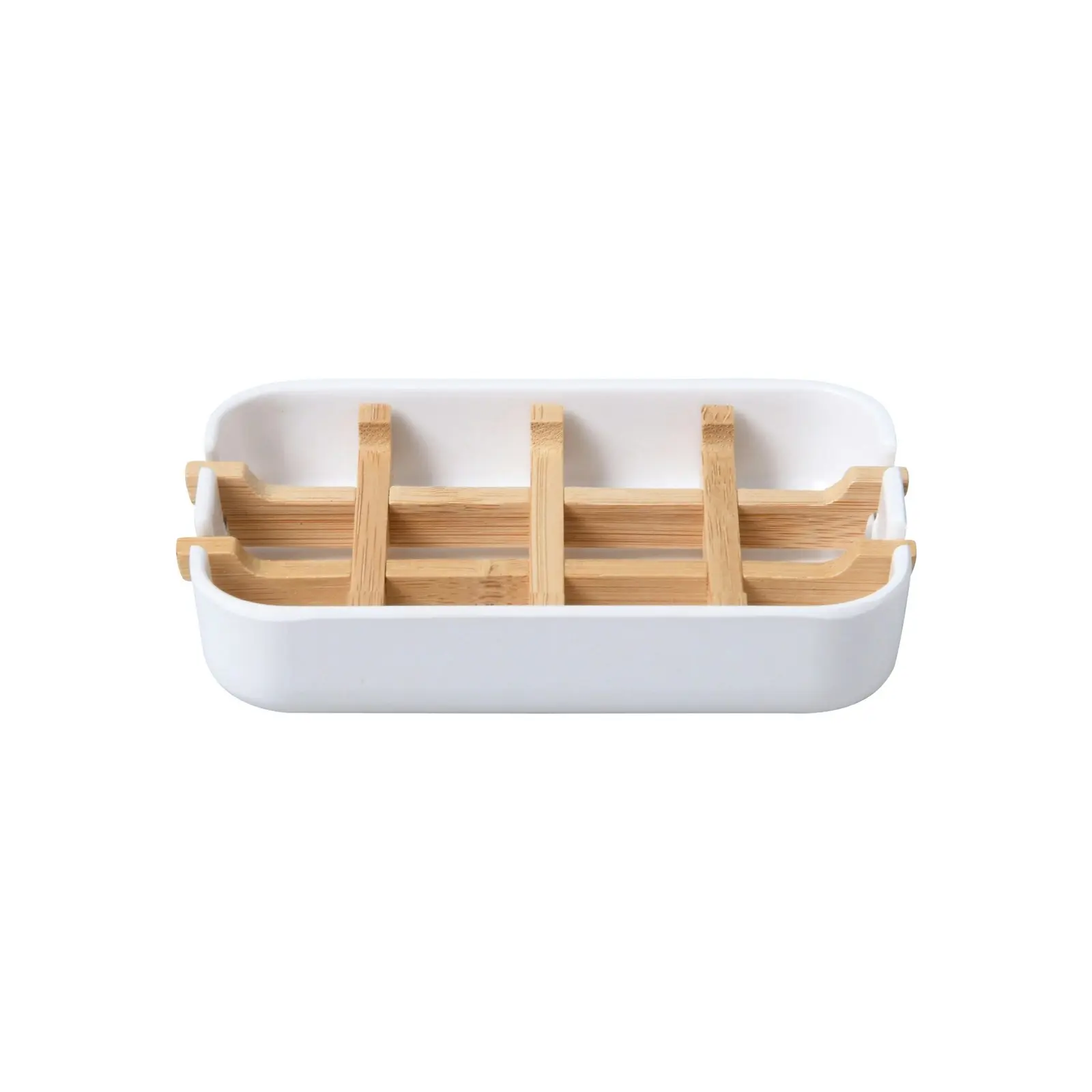 Takara Takae Bamboo Soap Dish White