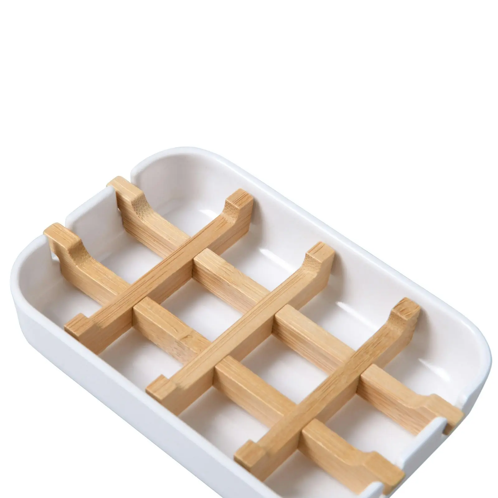 Takara Takae Bamboo Soap Dish White