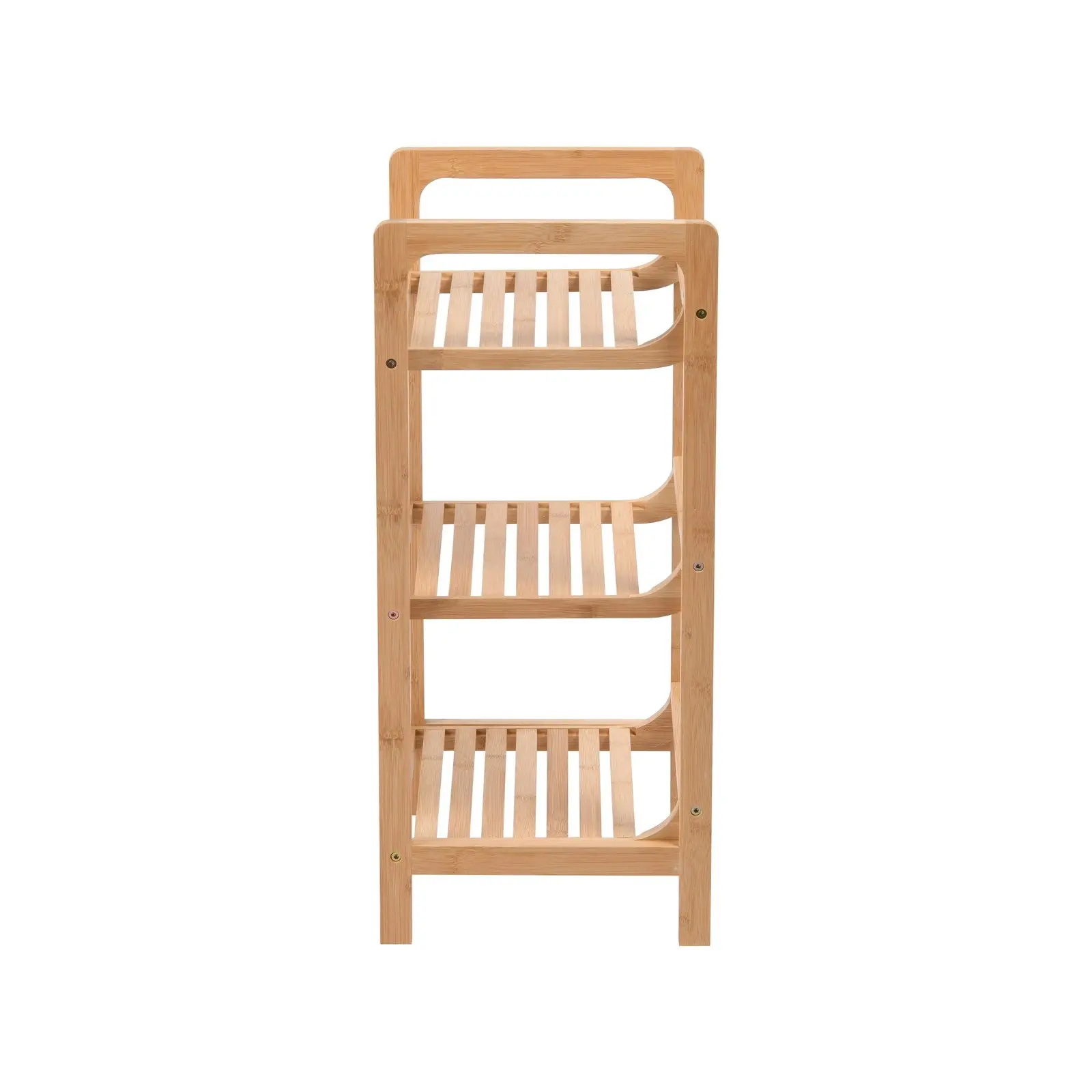 Takara Okin 3-Tier Natural Bamboo Shelf Natural Colour 30x30x70cm