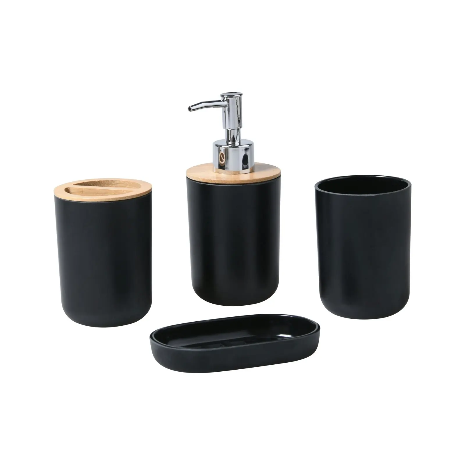 Takara Takae 4 Piece Bathroom Vanity Set Black