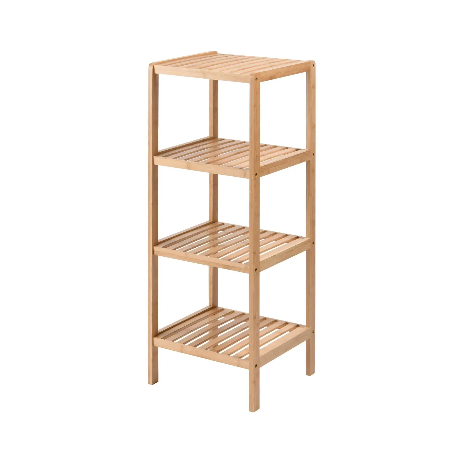 Sherwood Vivonne 4-Tier Bamboo Shelf Natural Bamboo Colour 34x33x95cm