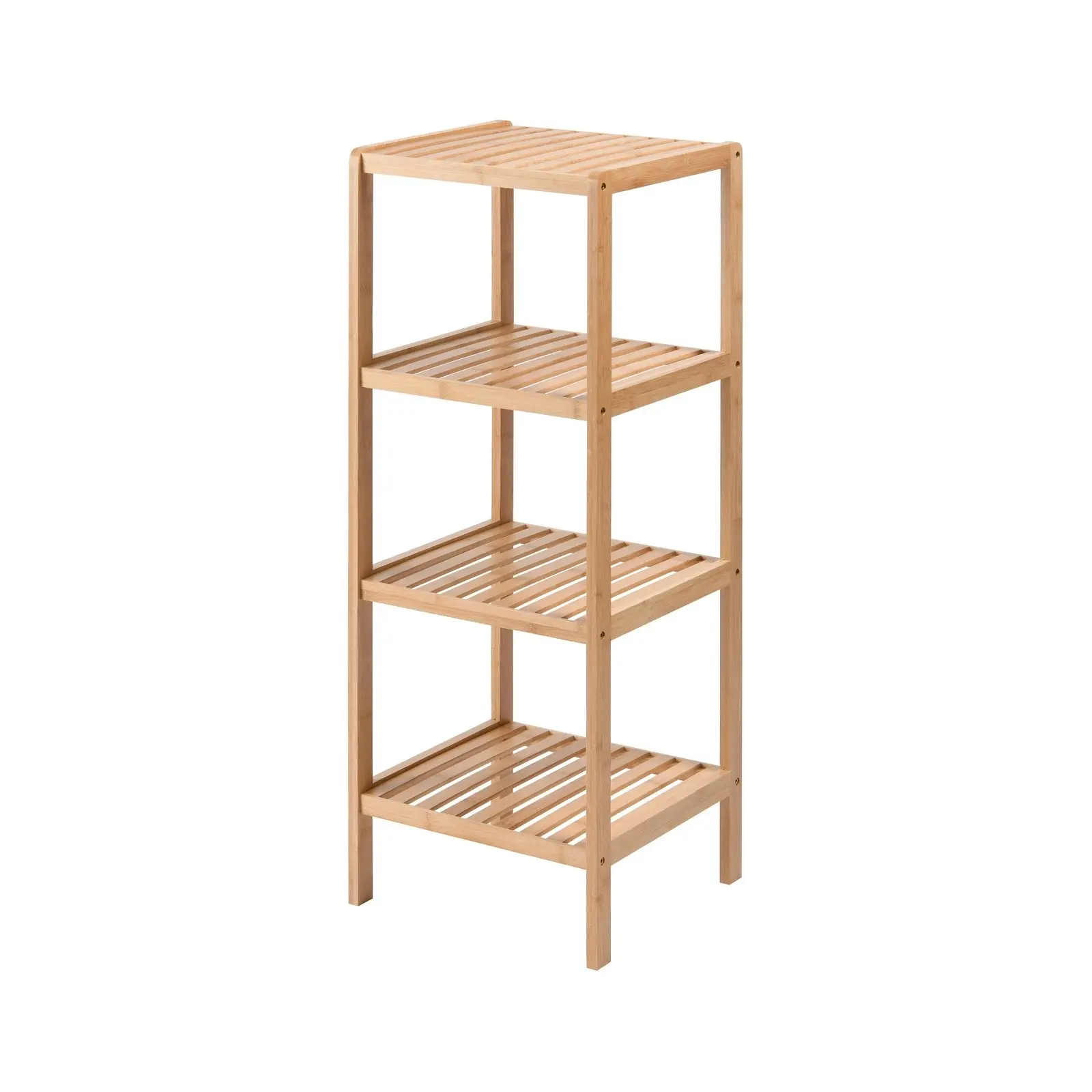 Sherwood Vivonne 4-Tier Bamboo Shelf Natural Bamboo Colour 34x33x95cm