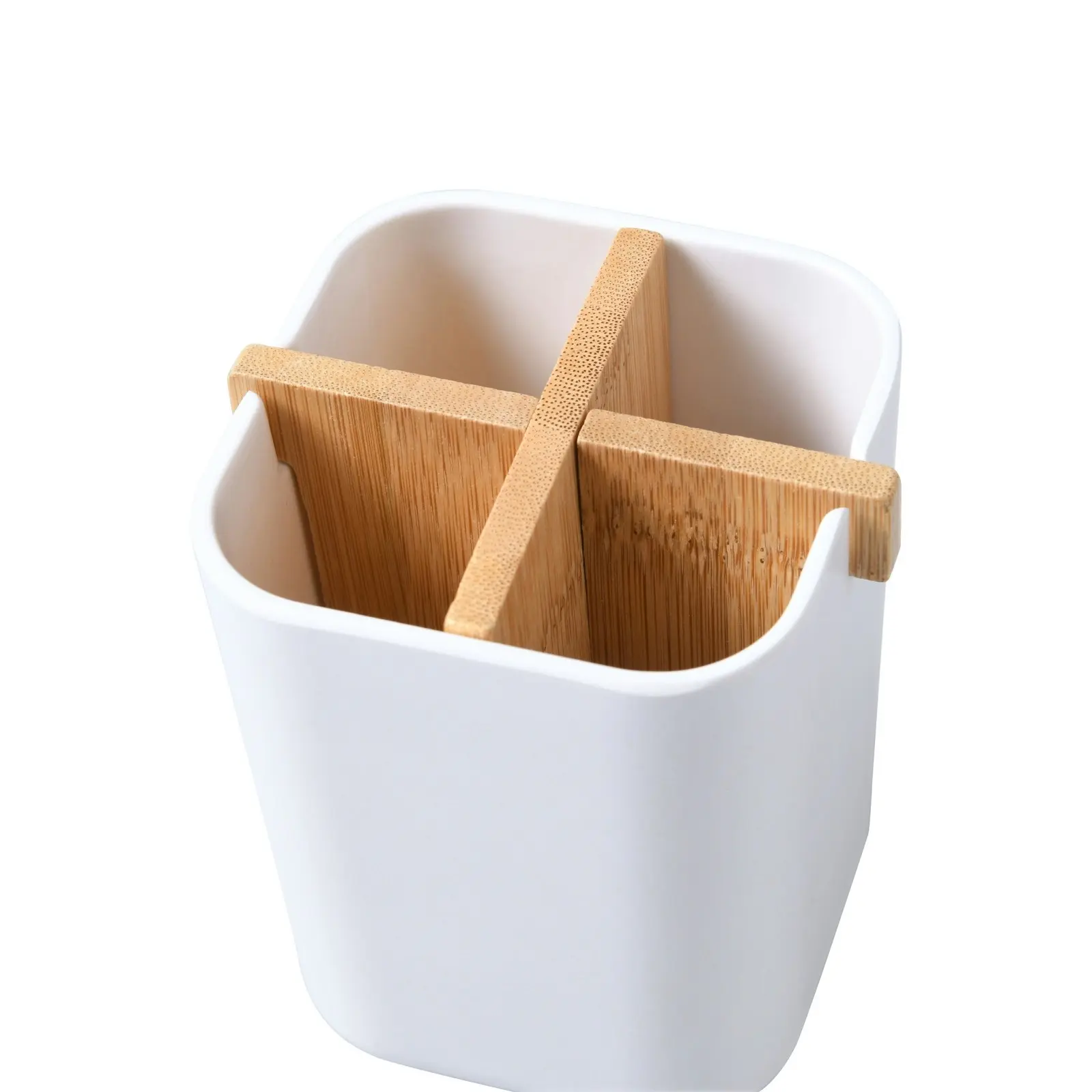 Takara Takae – Bamboo Toothbrush Holder White