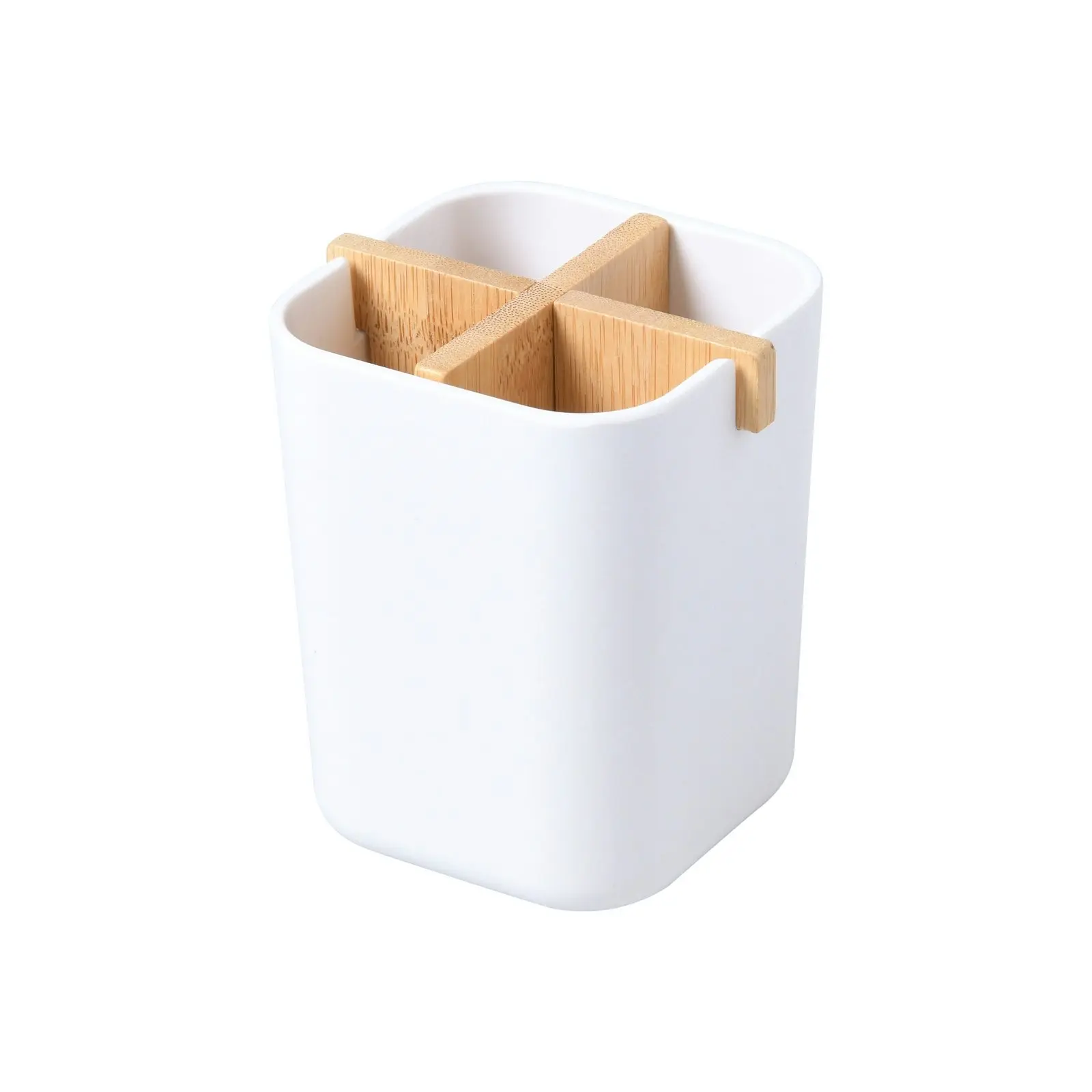 Takara Takae – Bamboo Toothbrush Holder White