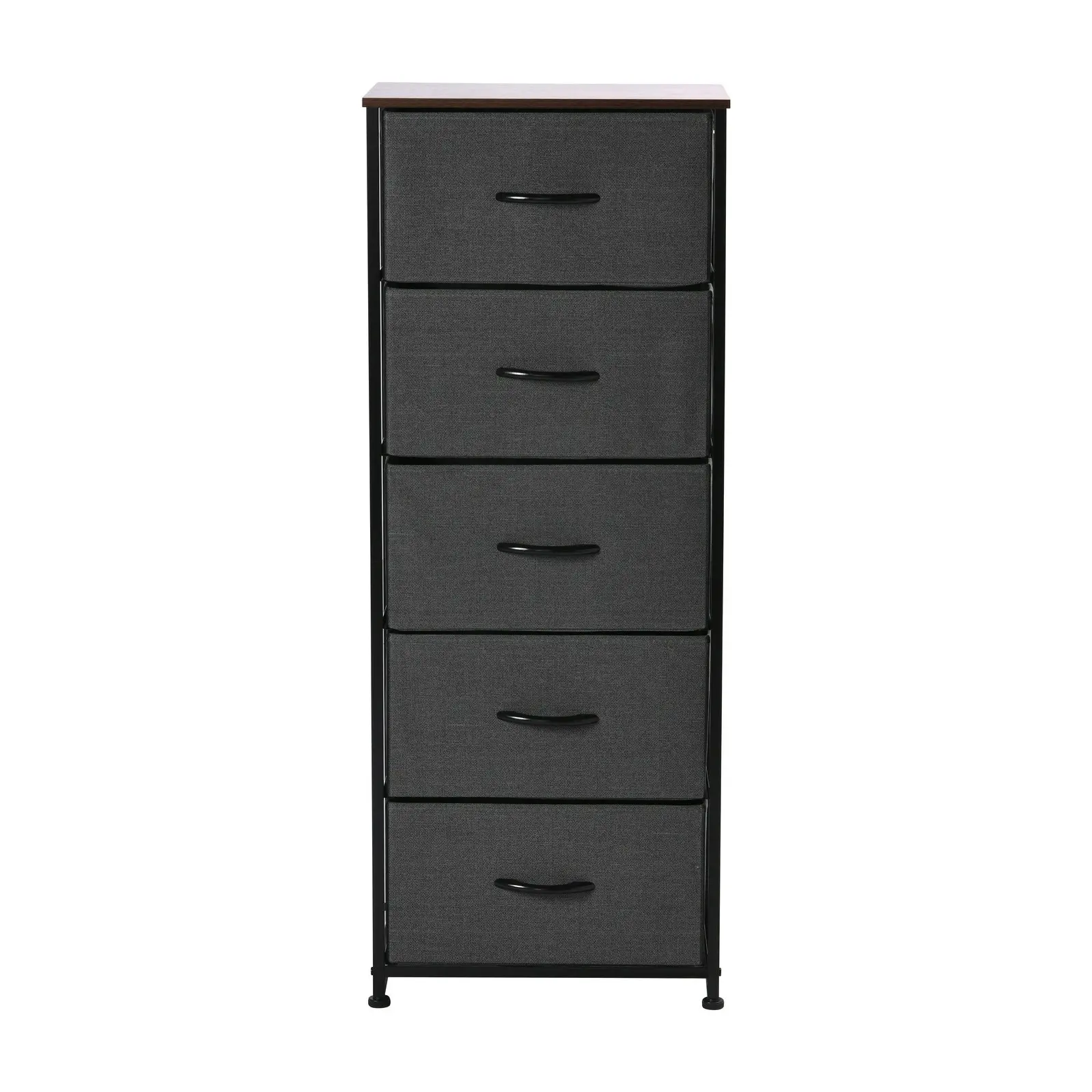 Sherwood Luna 5 Drawer Tallboy Charcoal (TW Exclusive)