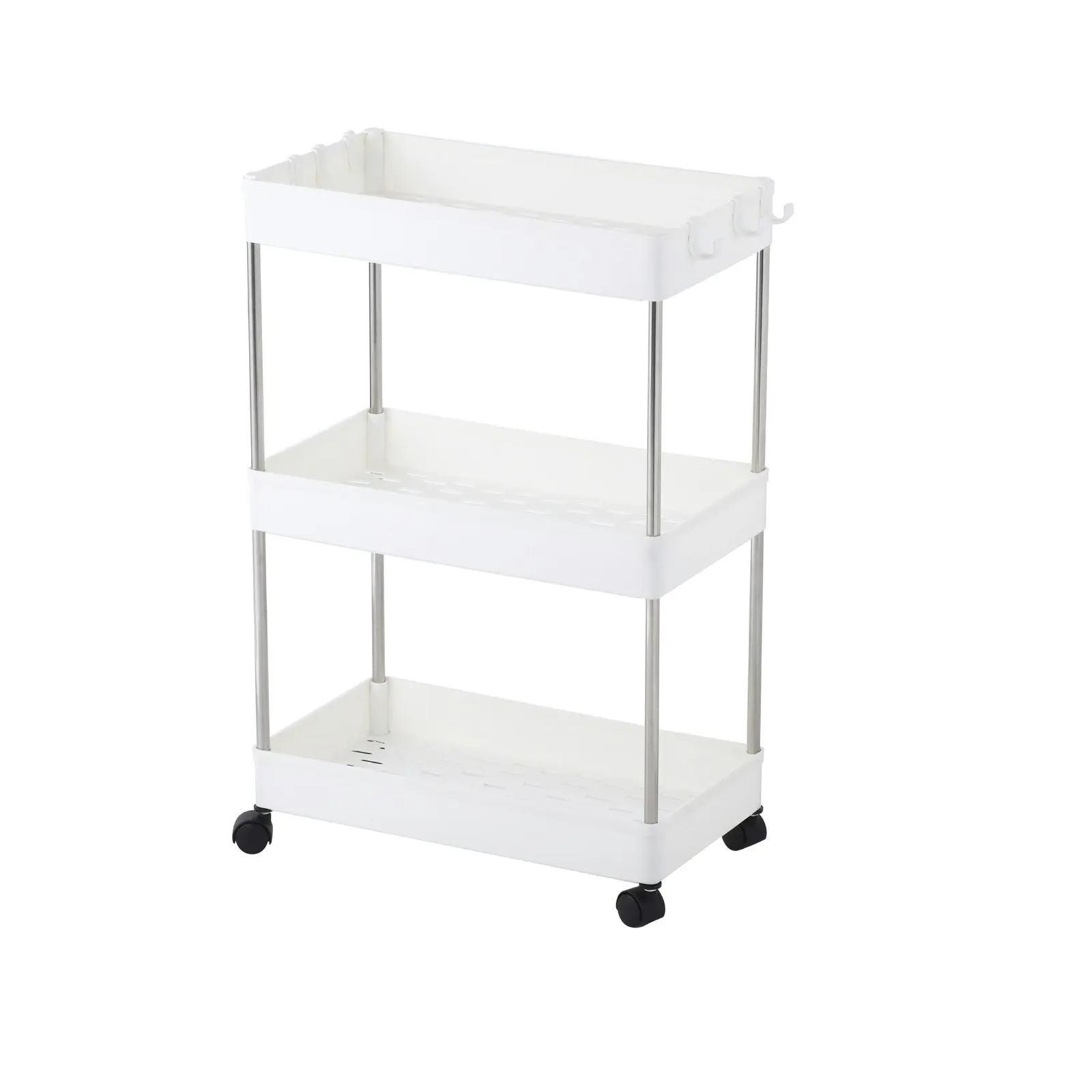 Sherwood Home 3 Tiers Organiser - White - 40x22x60cm