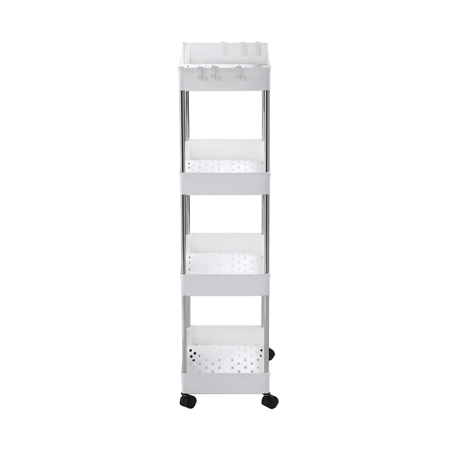 Sherwood Home 4 Tiers Organiser - White - 40x22x86cm