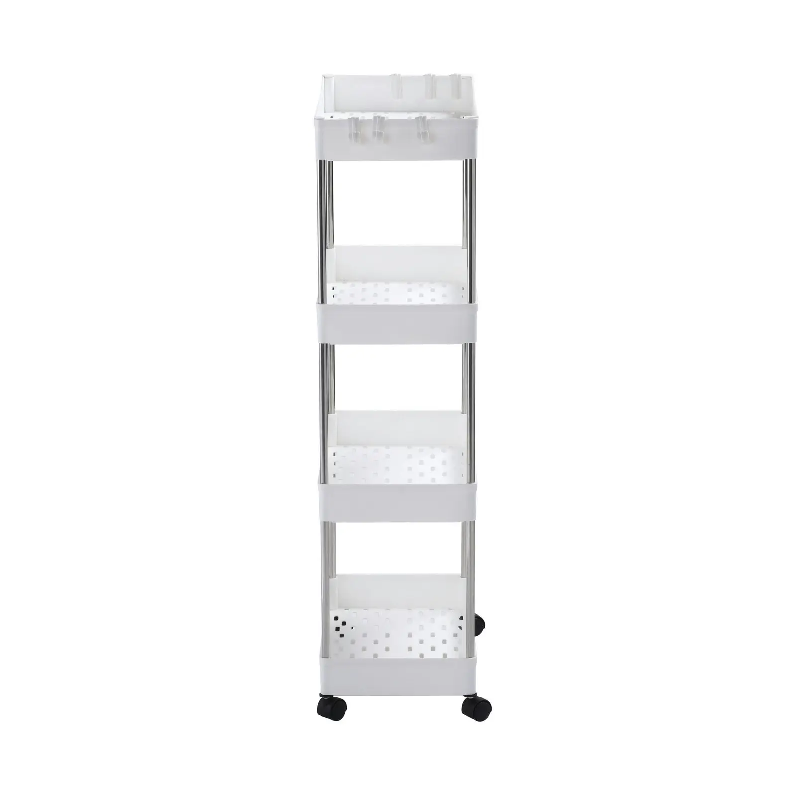 Sherwood Home 4 Tiers Organiser - White - 40x22x86cm