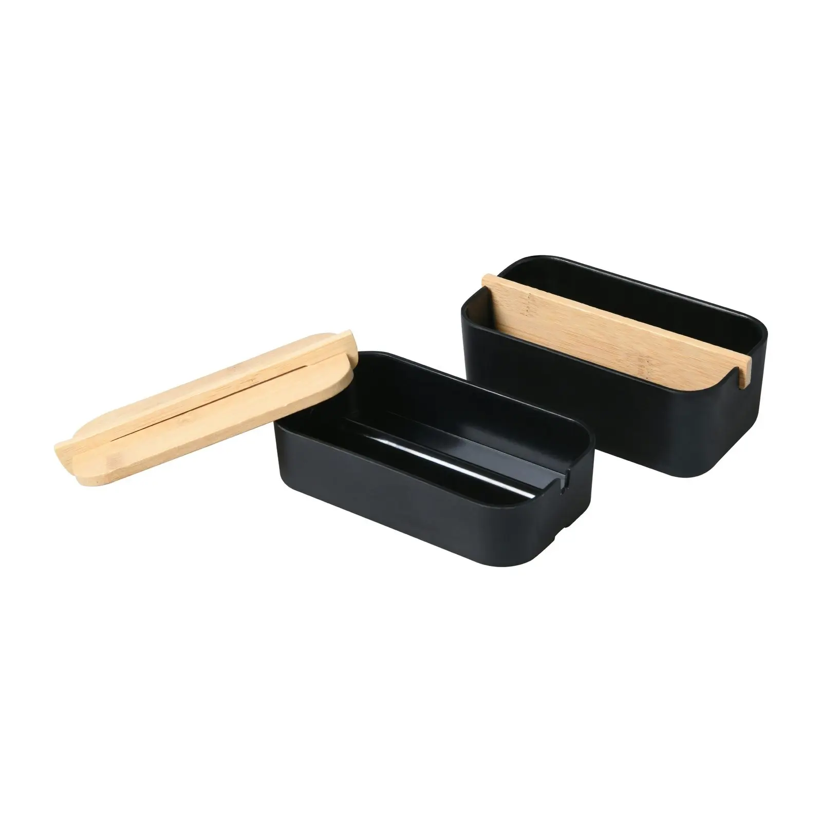 Takara Takae - Bamboo Double Layer Jewellery Box Black