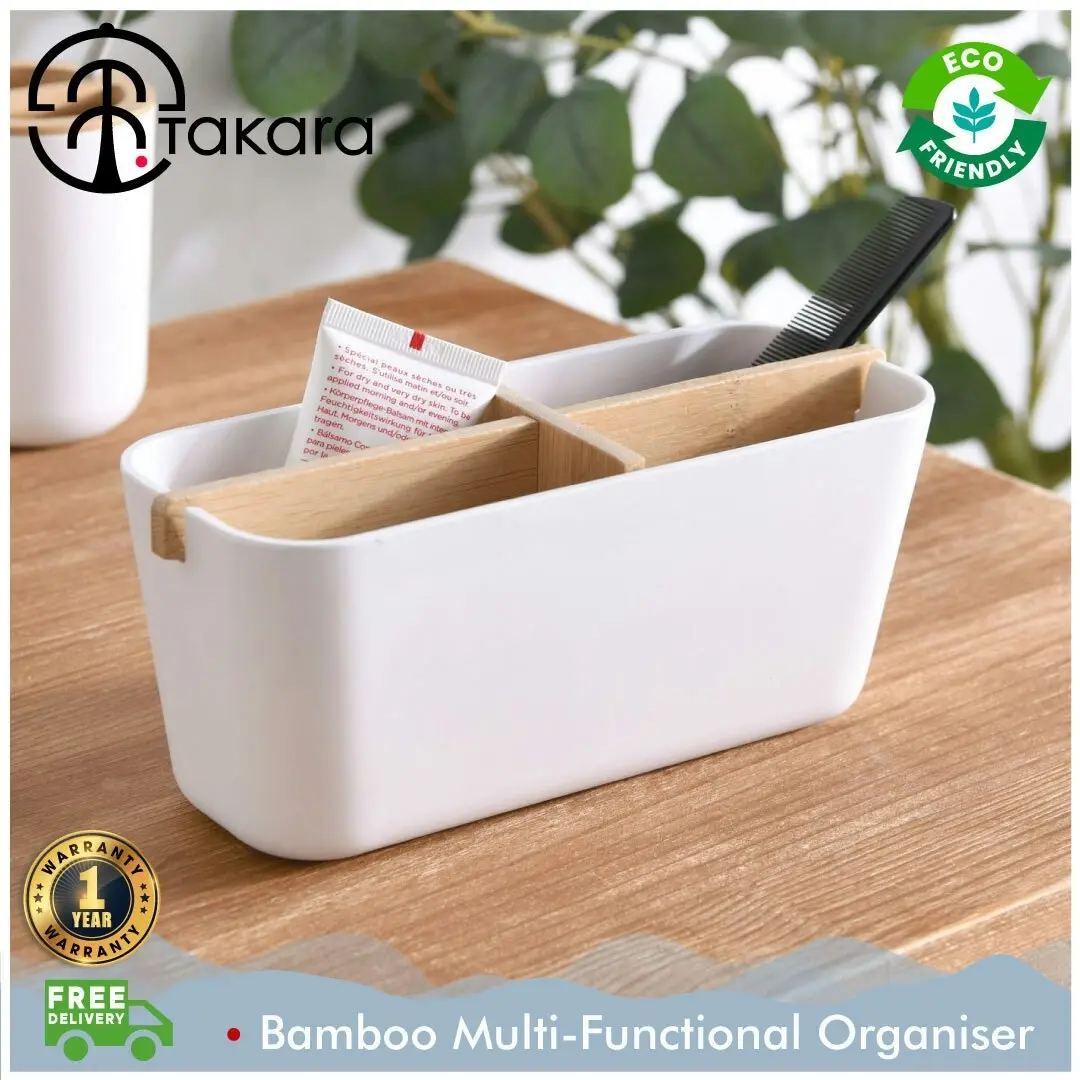 Takara Takae - Bamboo Multi-Functional Organiser White