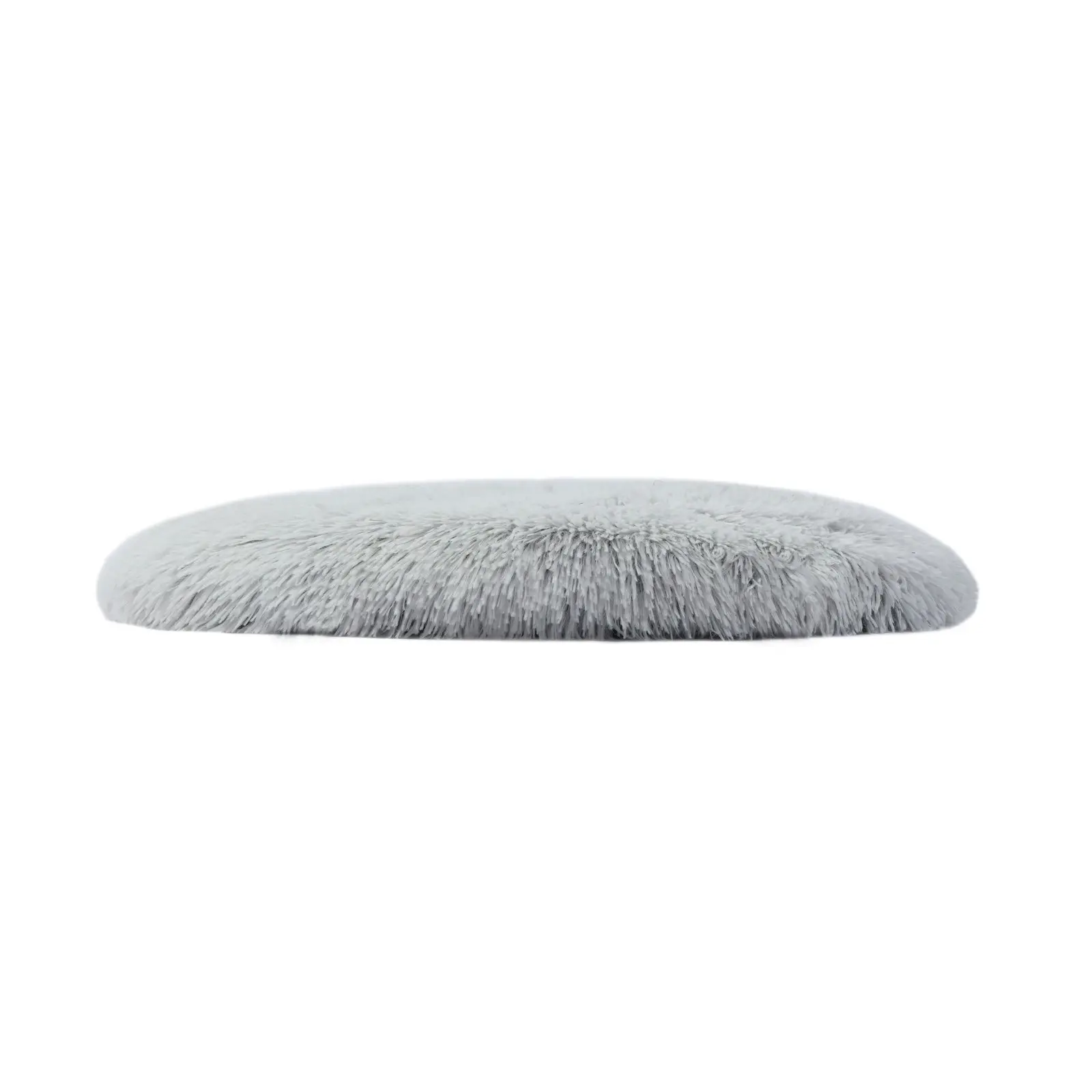 Charlie's Shaggy Faux Fur Round Calming Dog Mat Arctic White Small