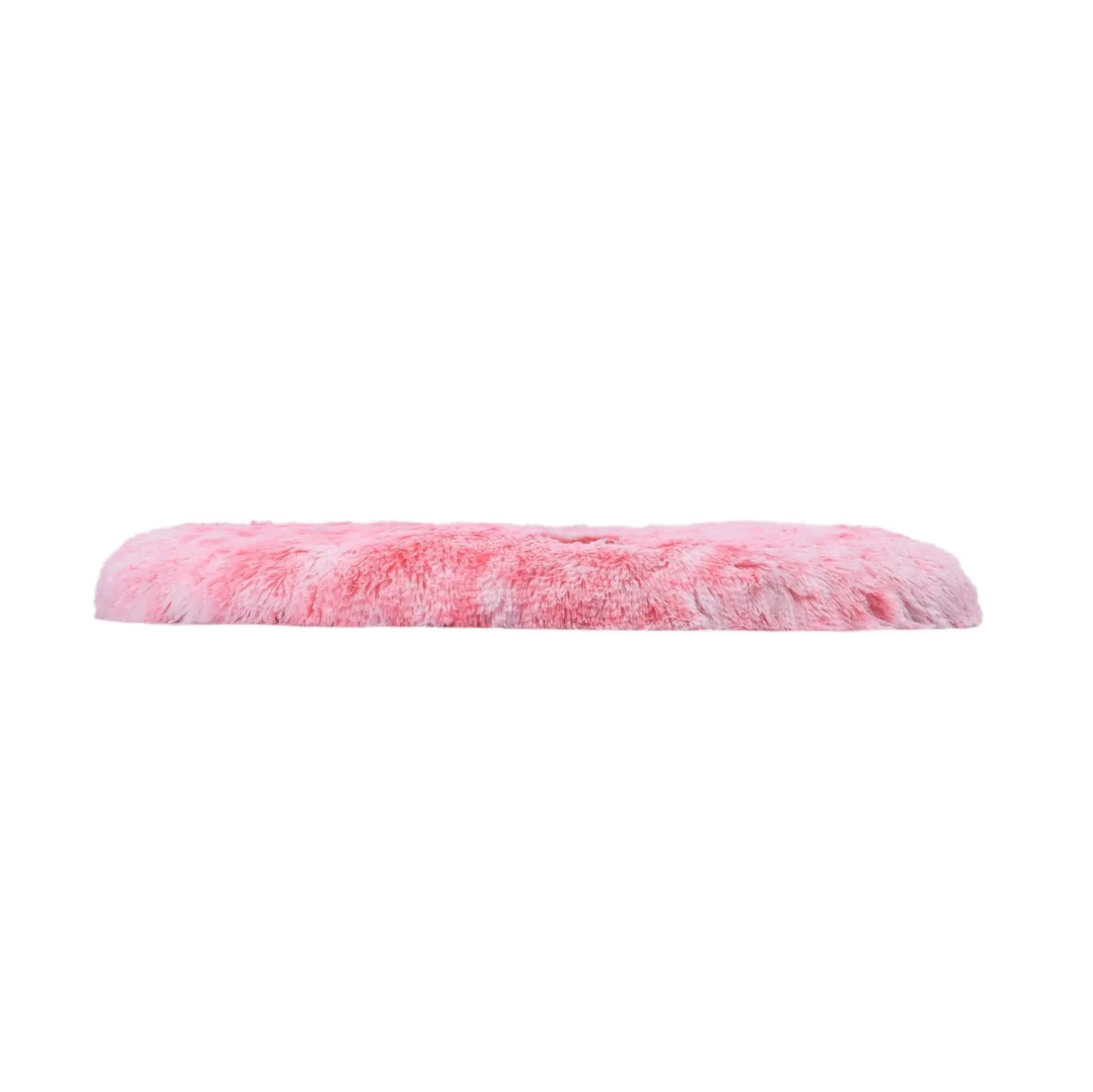 Charlie's Shaggy Faux Fur Round Calming Dog Mat Ombre Pink Small