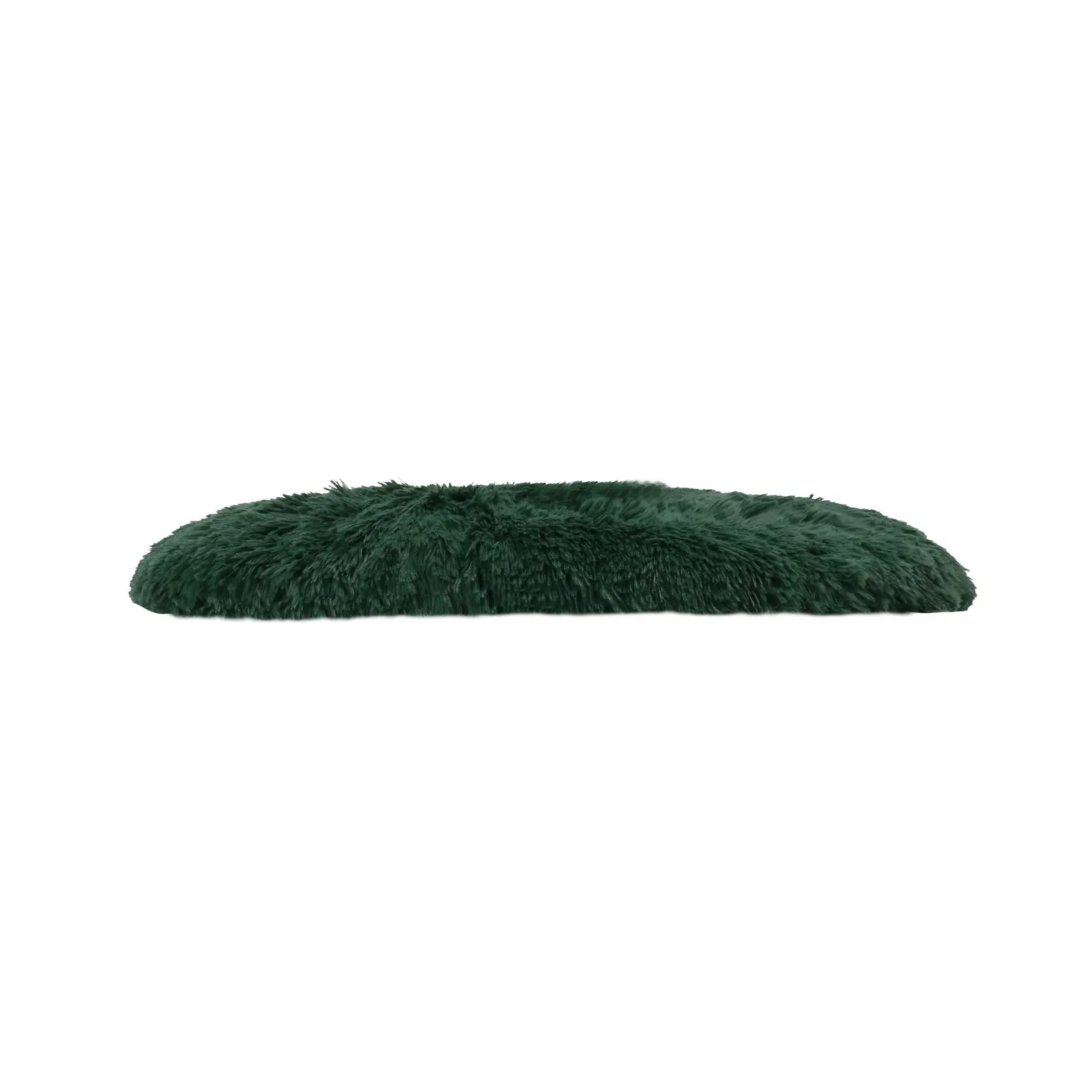 Charlie's Shaggy Faux Fur Round Calming Dog Mat Eden Green Small