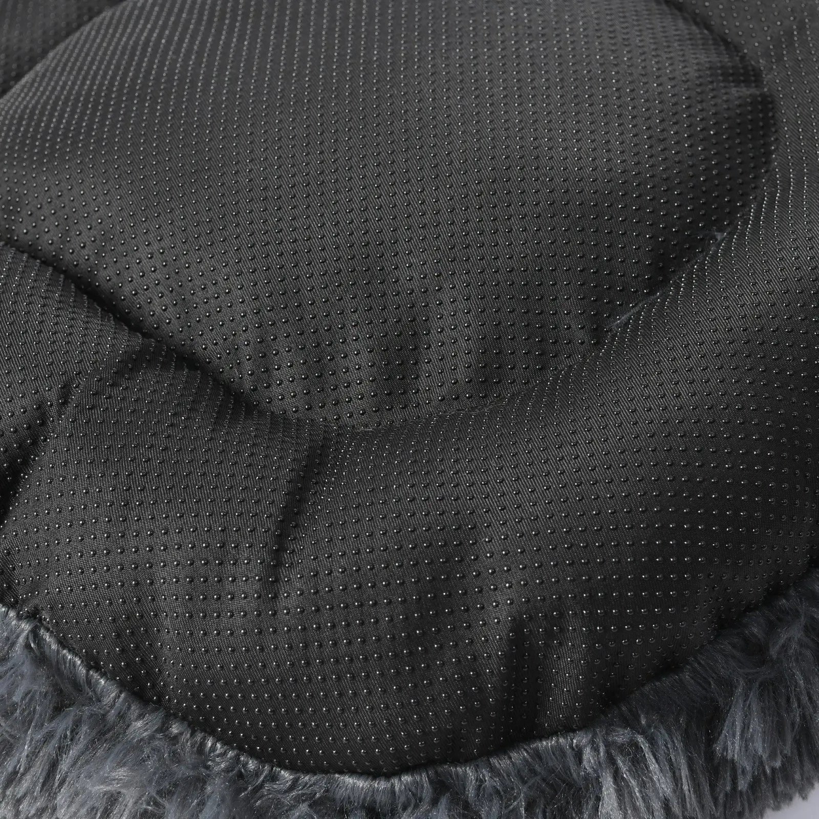 Charlie's Shaggy Fur Faux Igloo Cat Cave Bed Charcoal 60x50cm