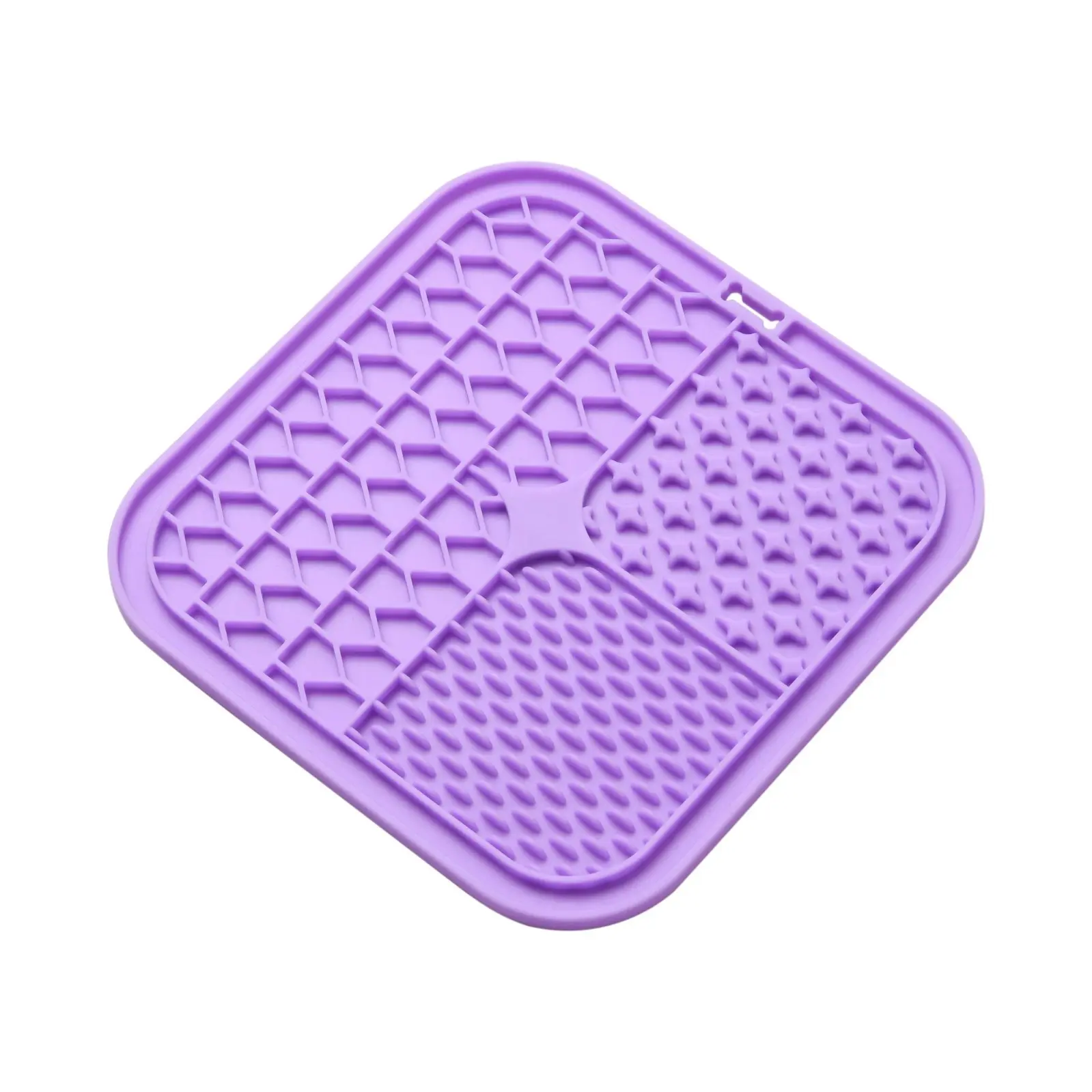 Charlie’s Shlurp Multi-Texture Lick Mat With Suction Back Purple 20x20x1cm