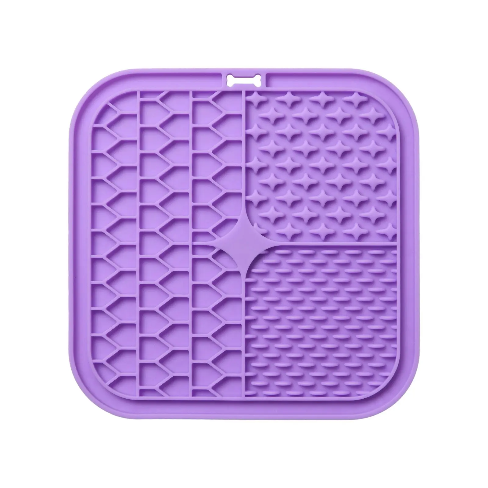 Charlie’s Shlurp Multi-Texture Lick Mat With Suction Back Purple 20x20x1cm