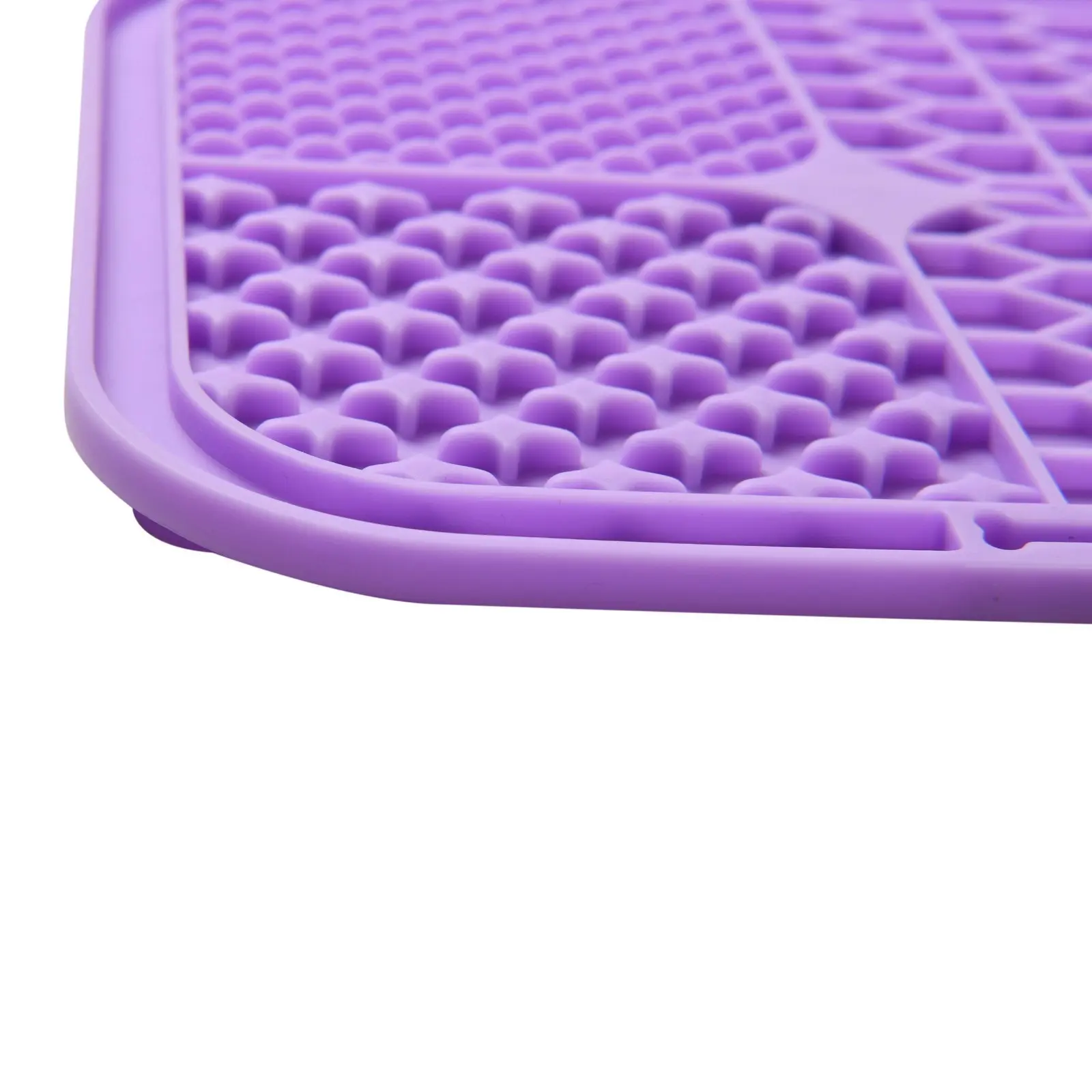 Charlie’s Shlurp Multi-Texture Lick Mat With Suction Back Purple 20x20x1cm