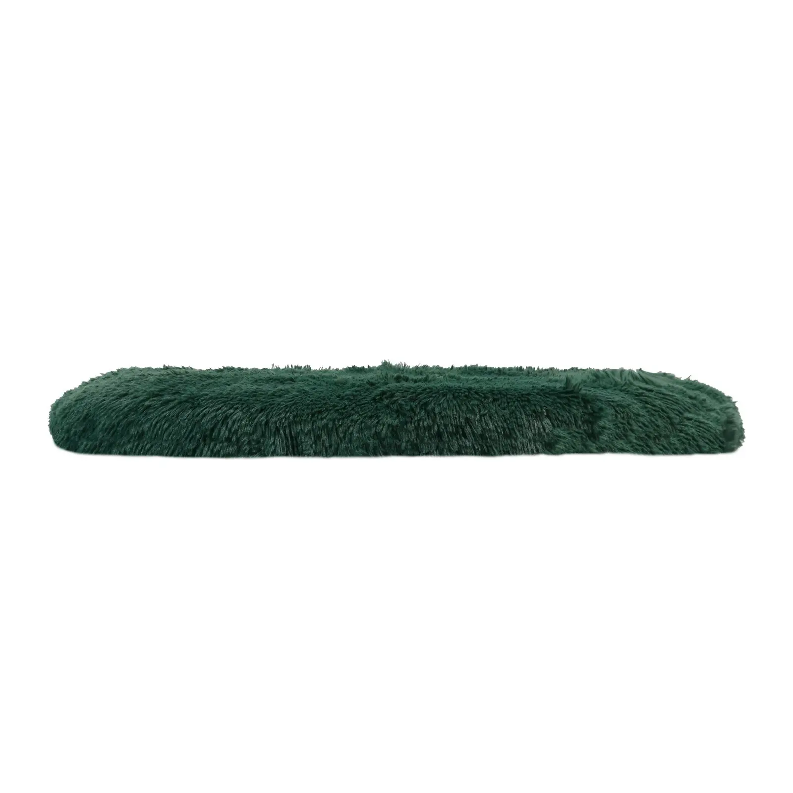 Charlie's Shaggy Faux Fur Round Calming Dog Mat Eden Green Large