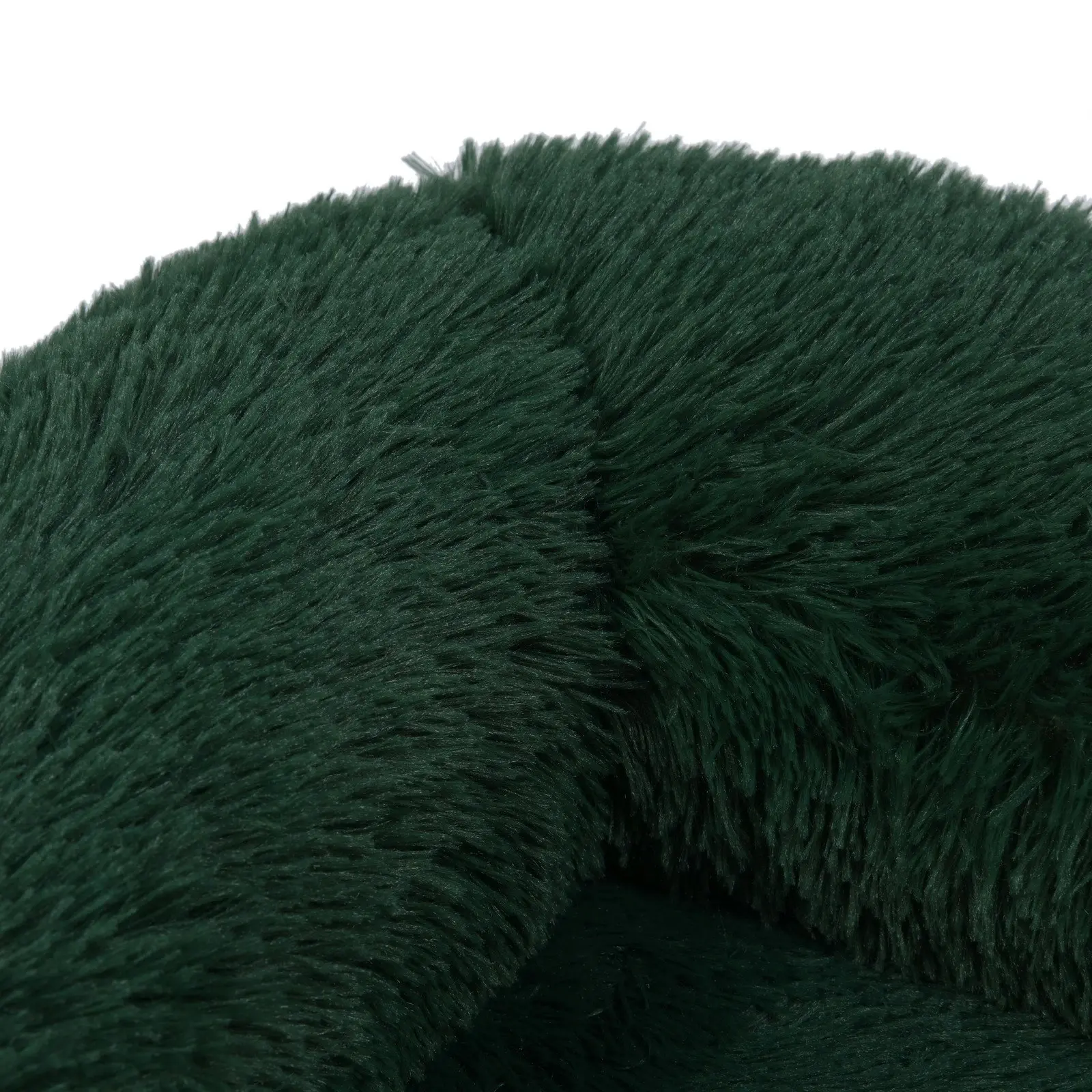 Charlie's Shaggy Faux Fur Orthopedic Memory Foam Sofa Dog Bed with Bolster Eden Green Medium