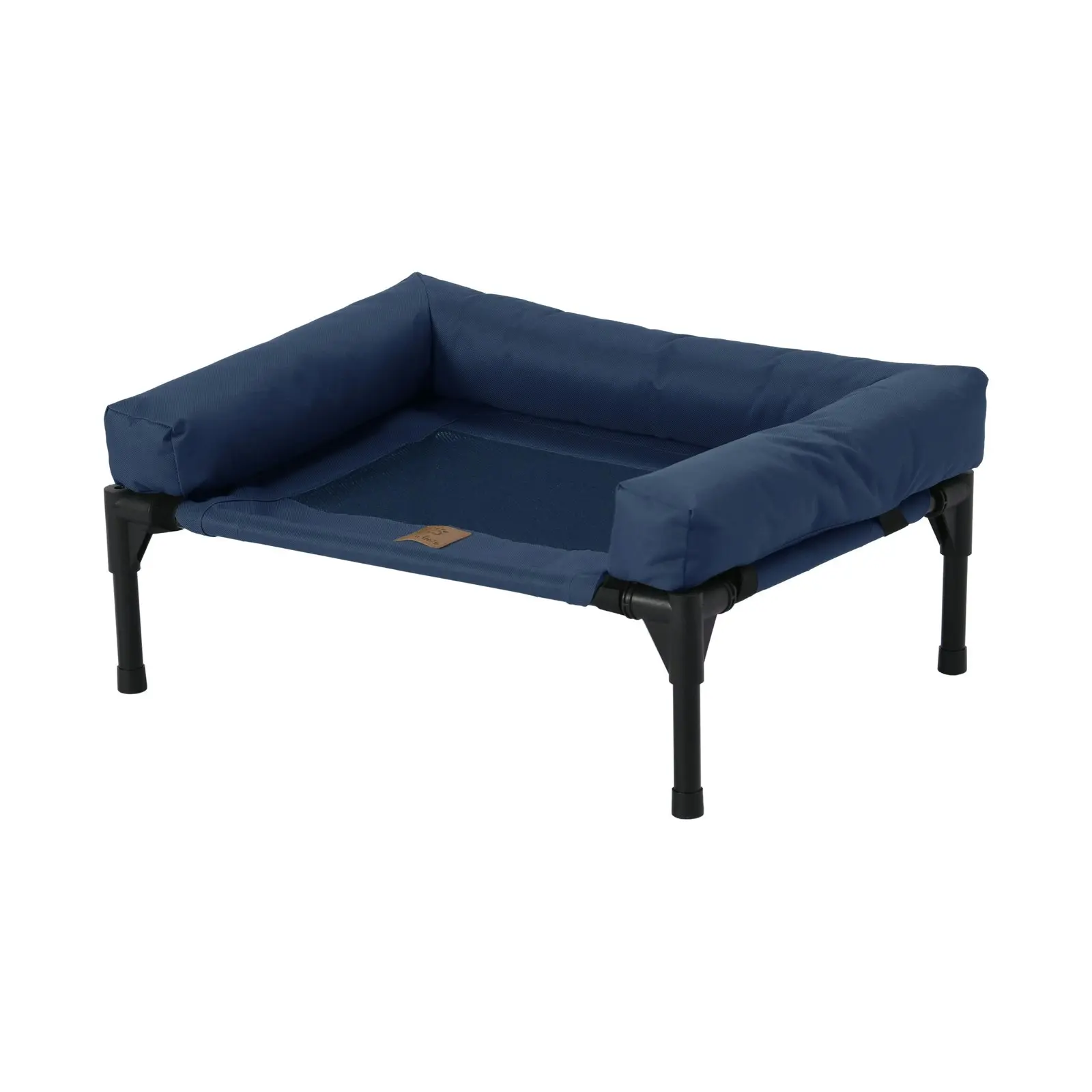 Charlie's Elevated Trampoline Bolster Sofa Dog Bed Blue Small