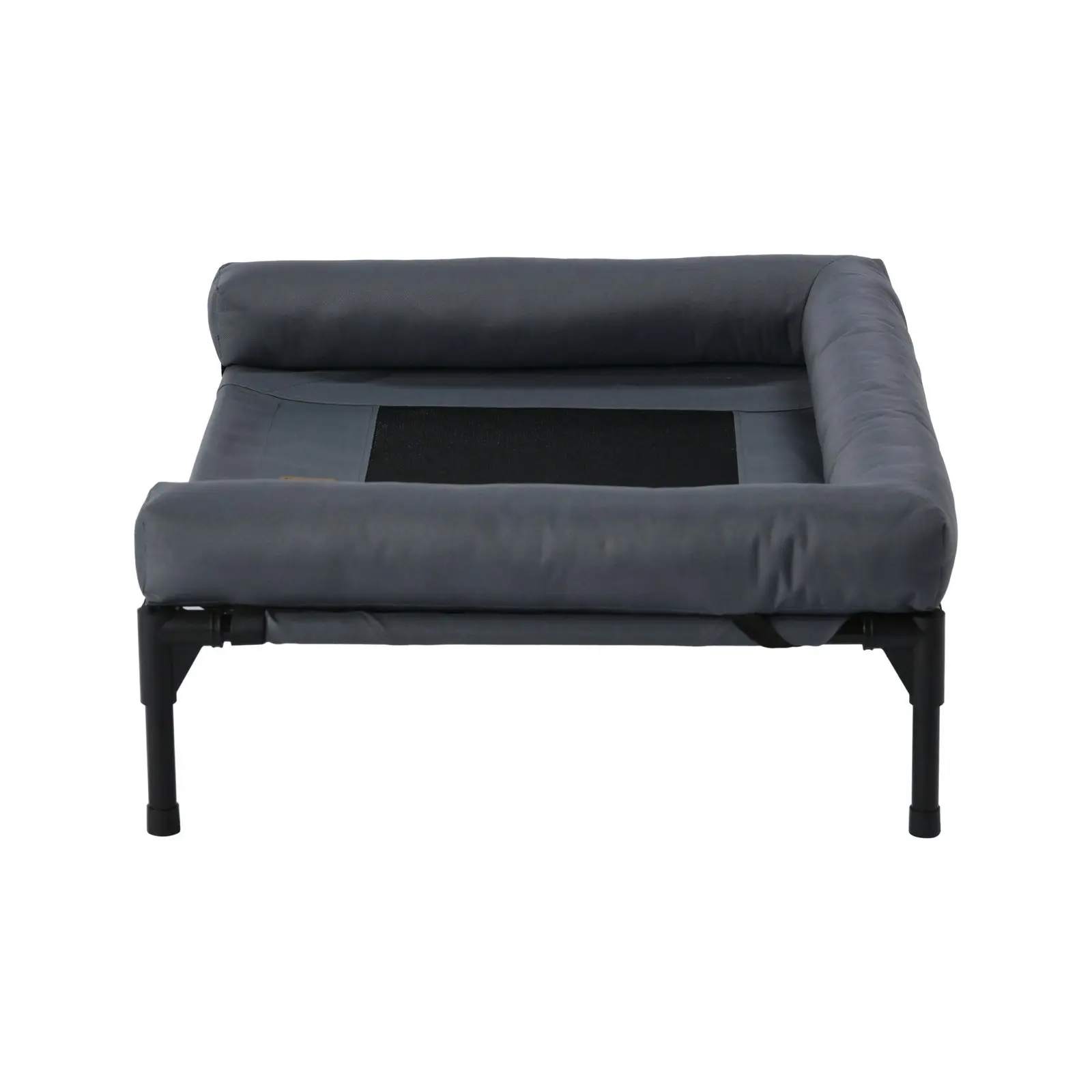 Charlie's Elevated Trampoline Bolster Sofa Dog Bed Grey Medium