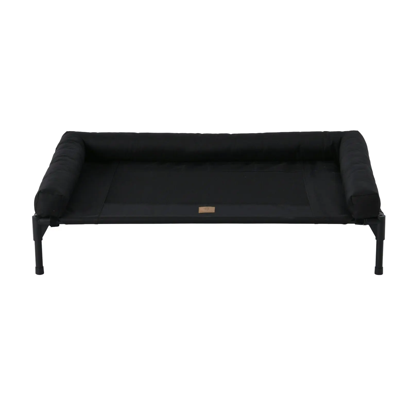 Charlie's Elevated Trampoline Bolster Sofa Dog Bed Black Large