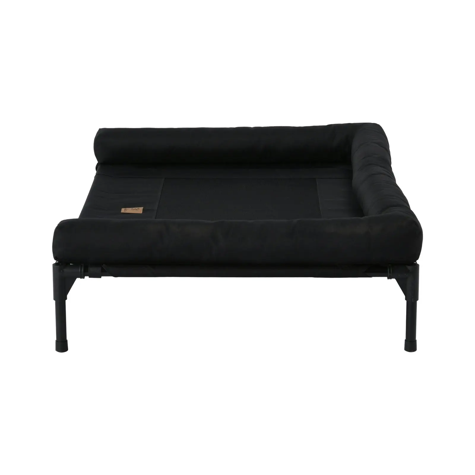 Charlie's Elevated Trampoline Bolster Sofa Dog Bed Black Large