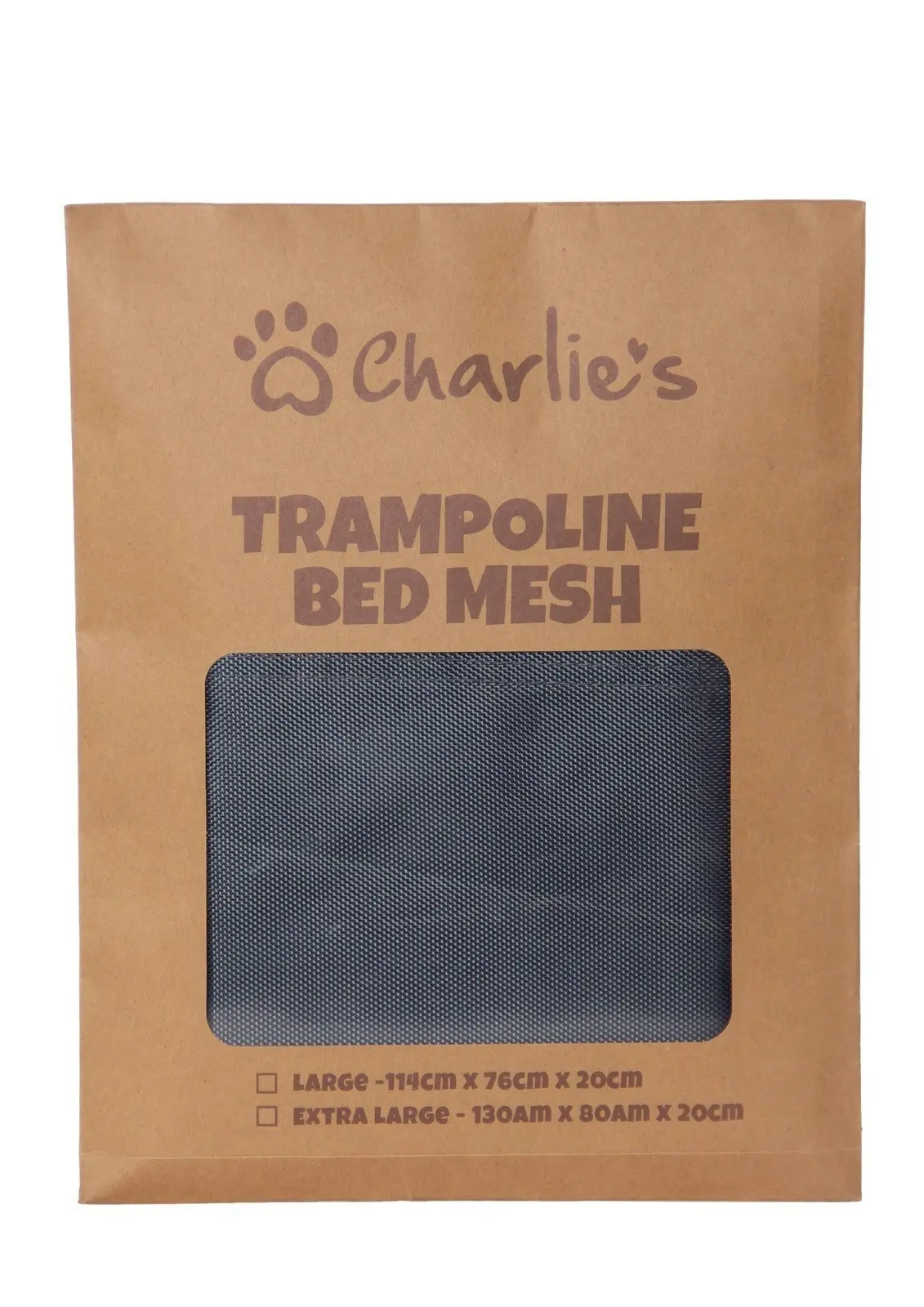 Charlie's Replaceable Cover for Elevated Trampoline Hammock Dog Bed Warm Grey Large