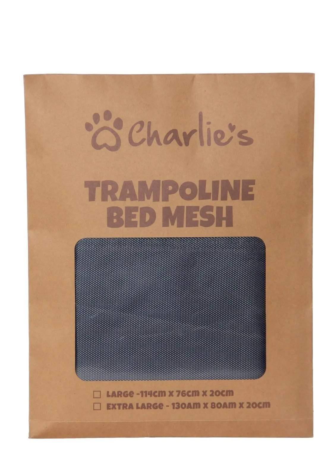 Charlie's Replaceable Cover for Elevated Trampoline Hammock Dog Bed Warm Grey Extra Large