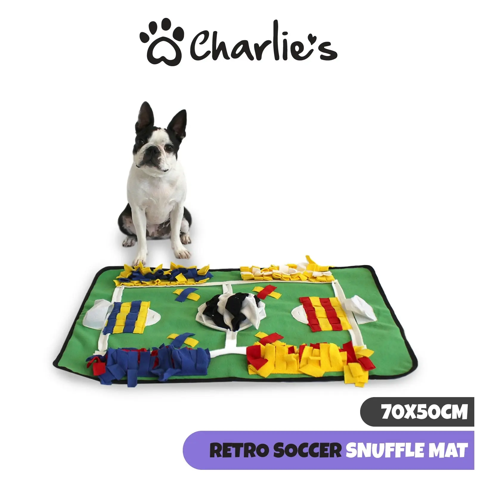 Charlie's Retro Soccer Snuffle Mat 70x50cm