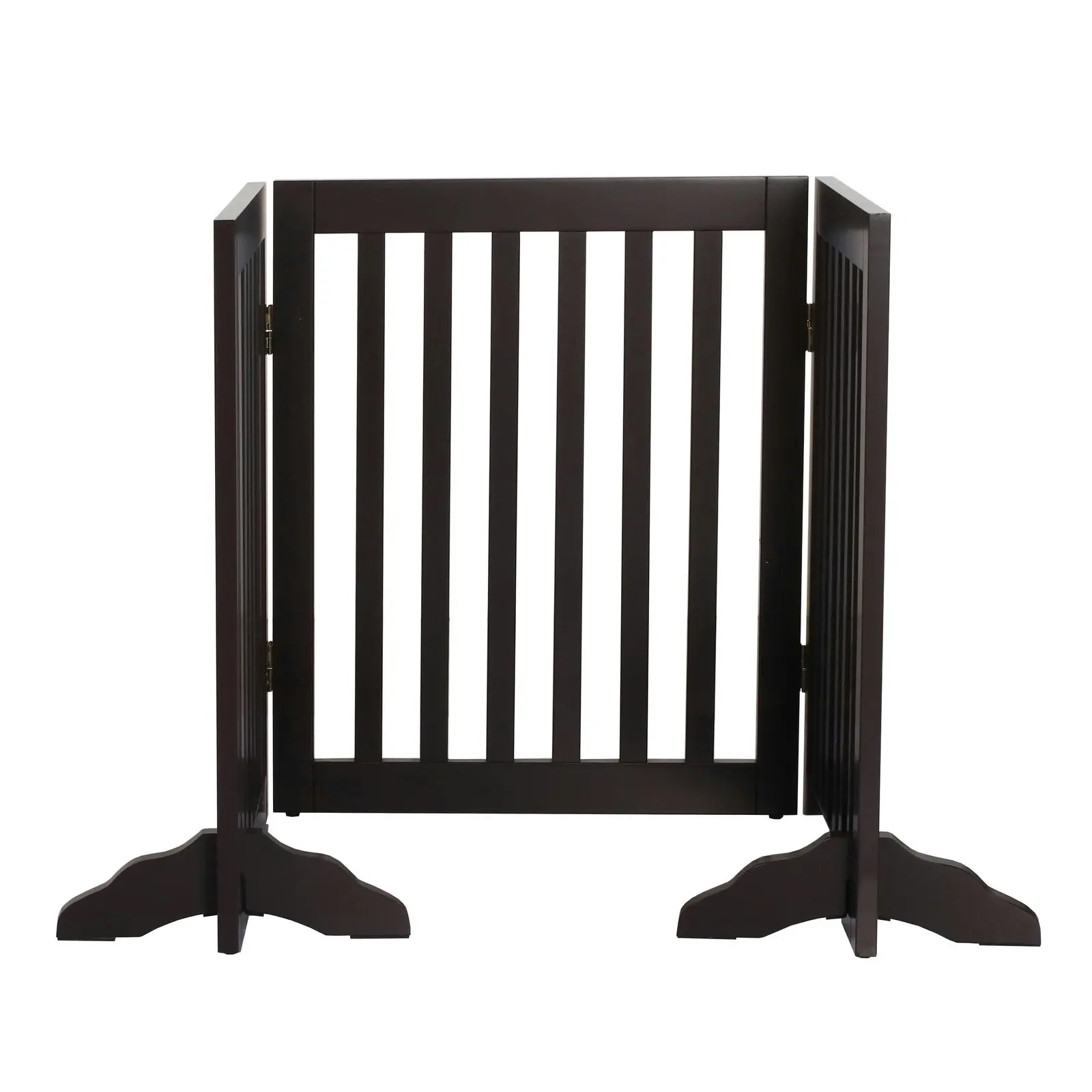 Charlie's Freestanding Pet Gate Brown 3-Panel