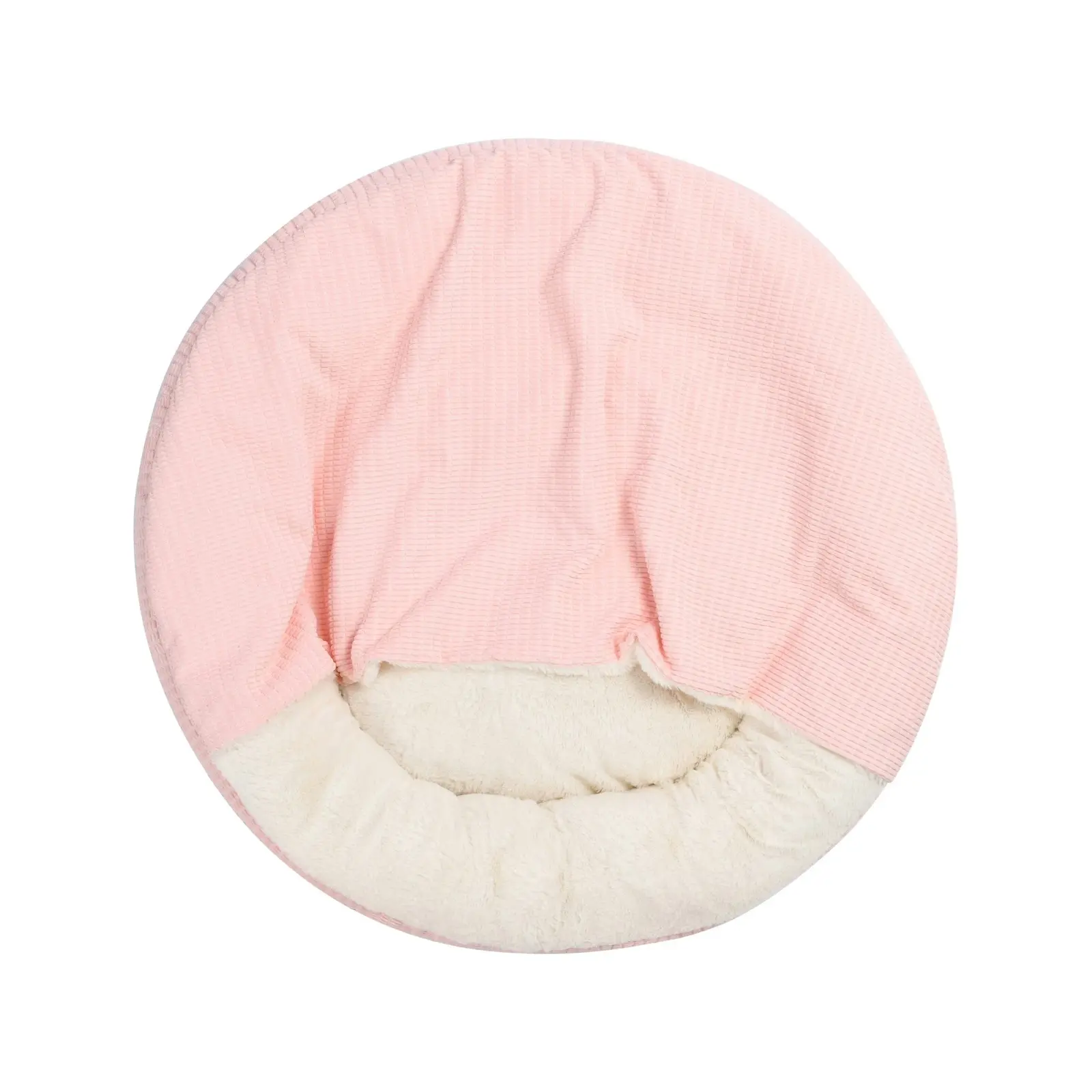 Charlie's Snookie Hooded Calming Dog Bed Pink Large