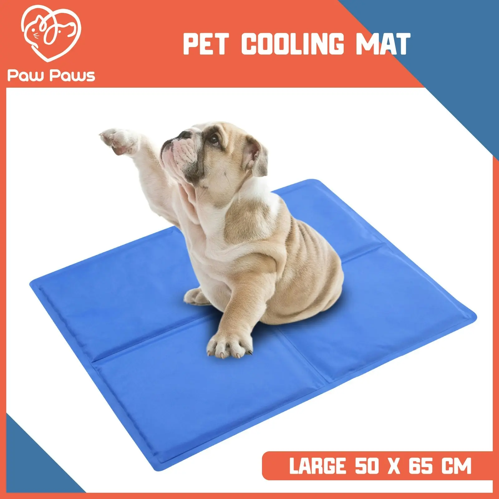 Paw Paws Pet Cooling Mat Blue Large