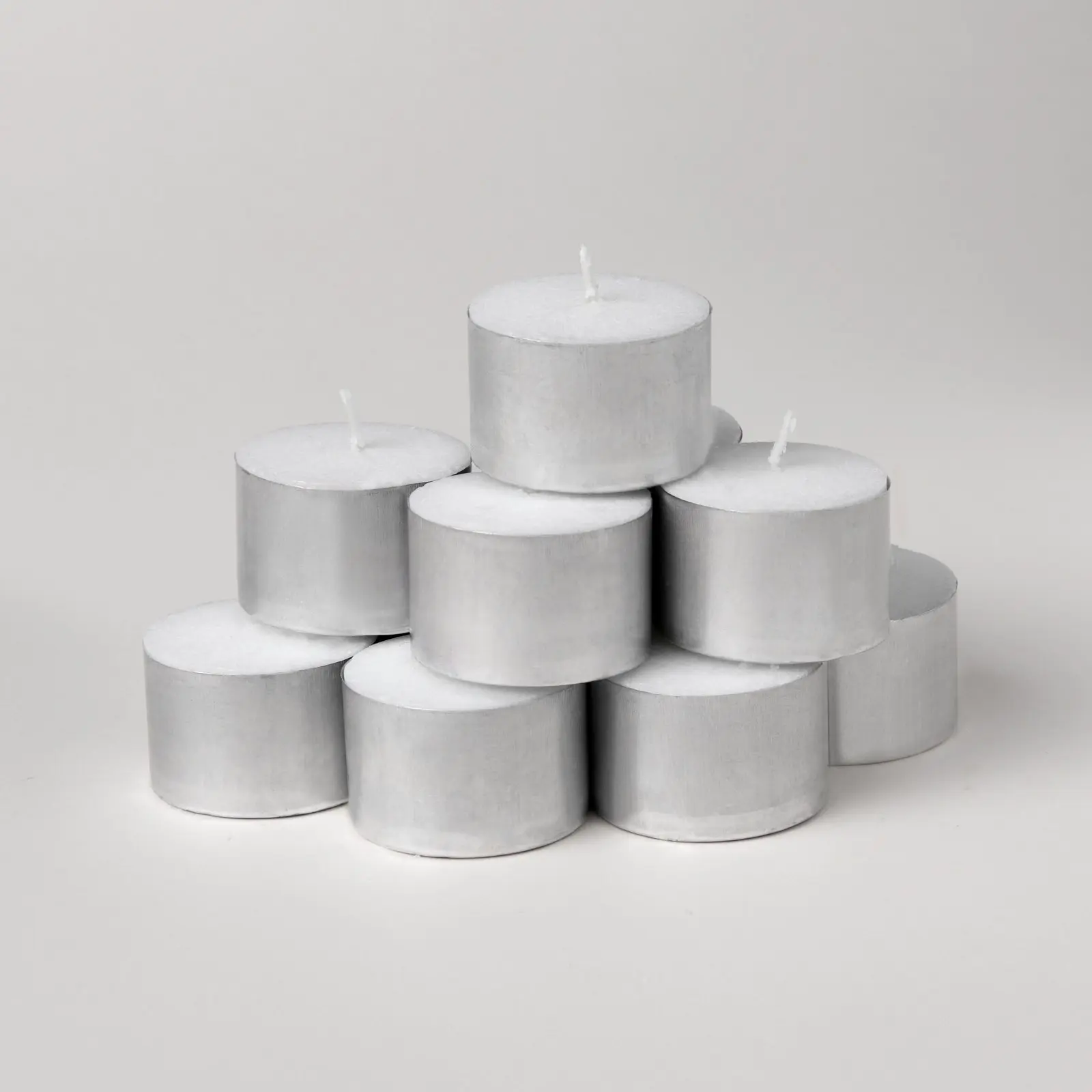 Cadence & Co. Aluminum Cup Tealight Candle Set 50