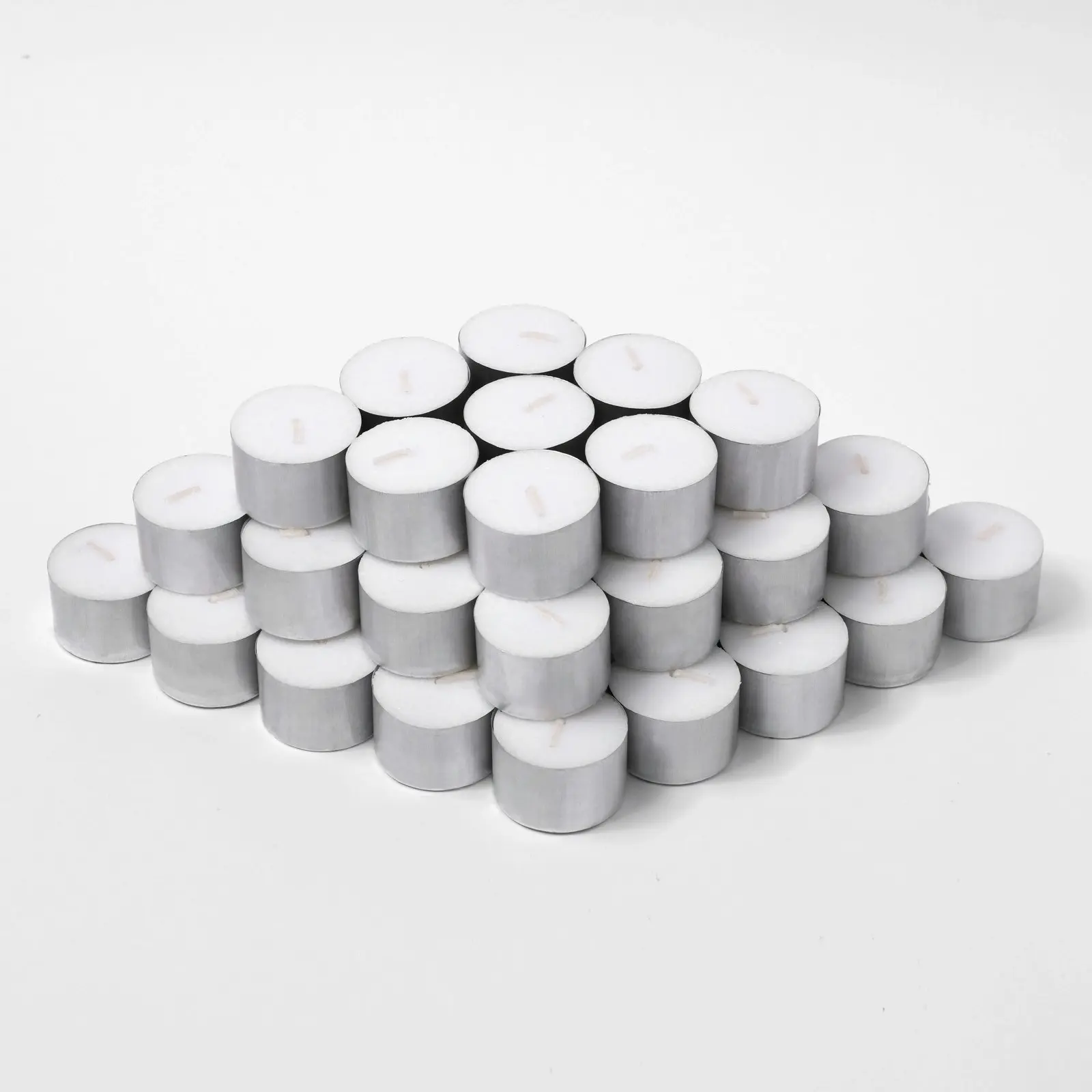 Cadence & Co. Aluminum Cup Tealight Candle Set 50