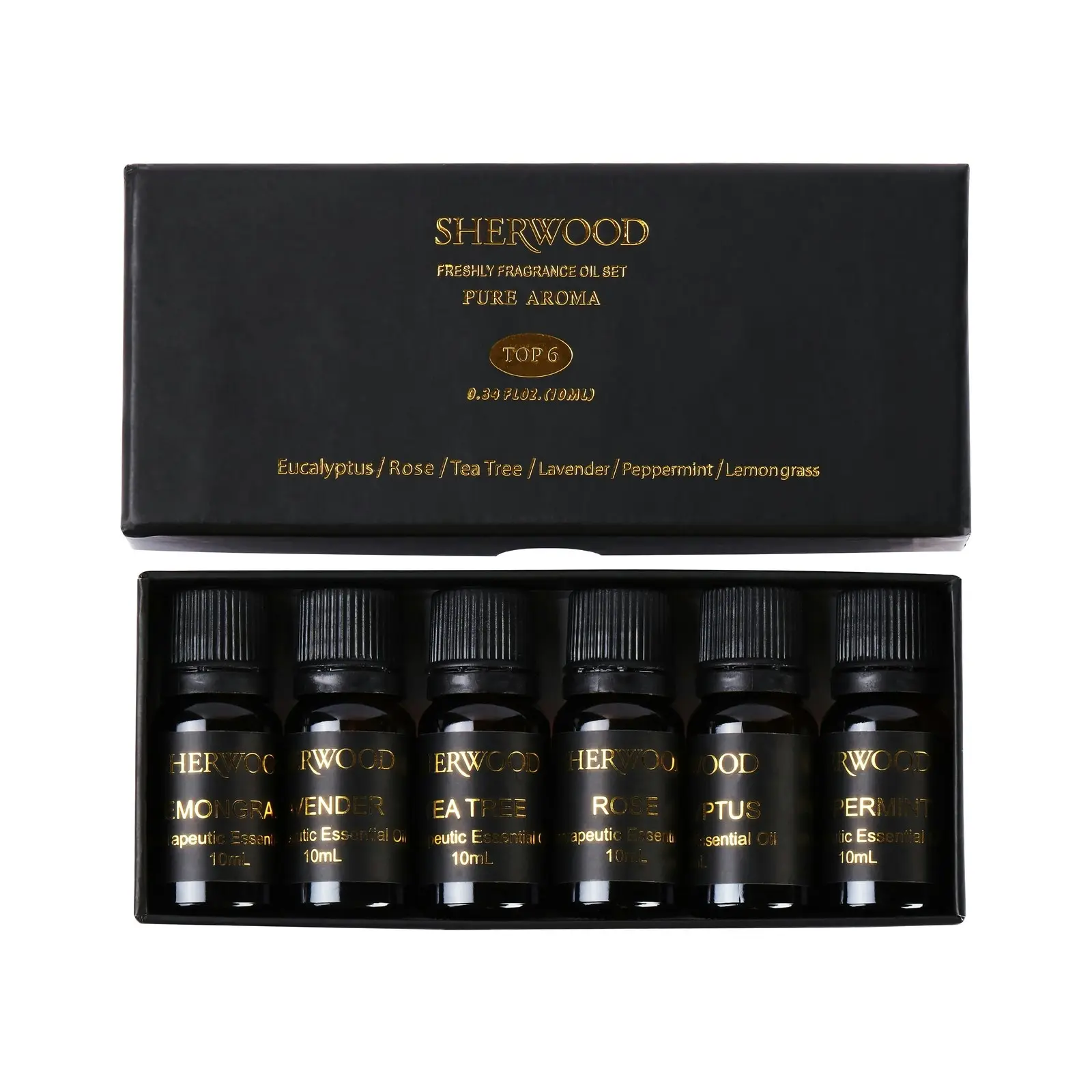 Sherwood Home Diffuser Aromatherapy Essential Oil 6 Pack For Diffuser/Humidifier X 10ML