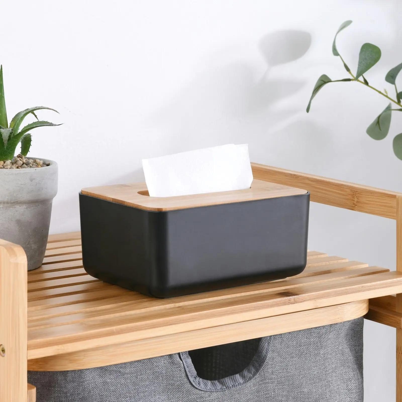 Takara Takae - Natural Bamboo Tissue Box Small Black